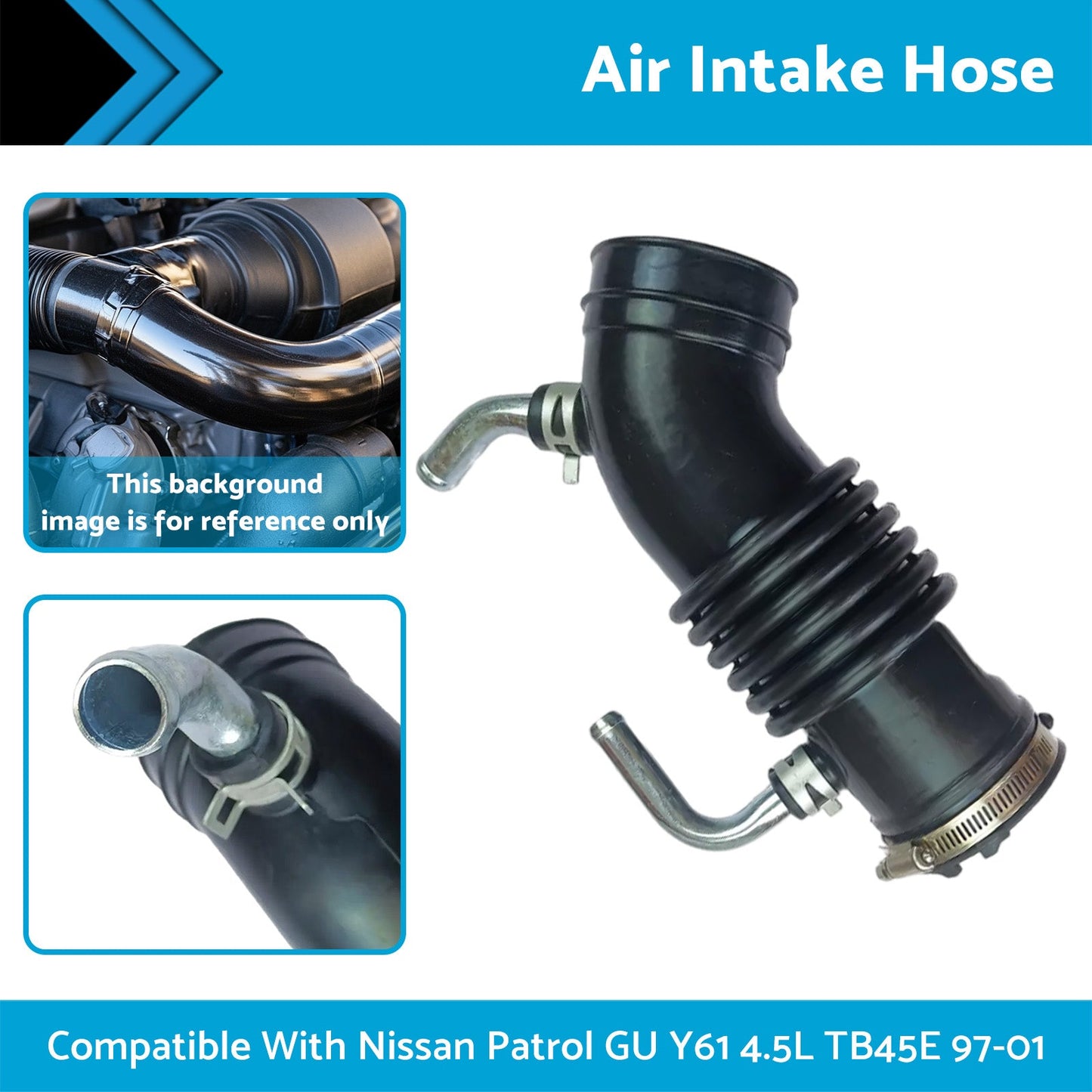 Air Intake Hose Pipe Suitable For Nissan Patrol GU Y61 Petrol 4.5L TB45E 1997-01-1
