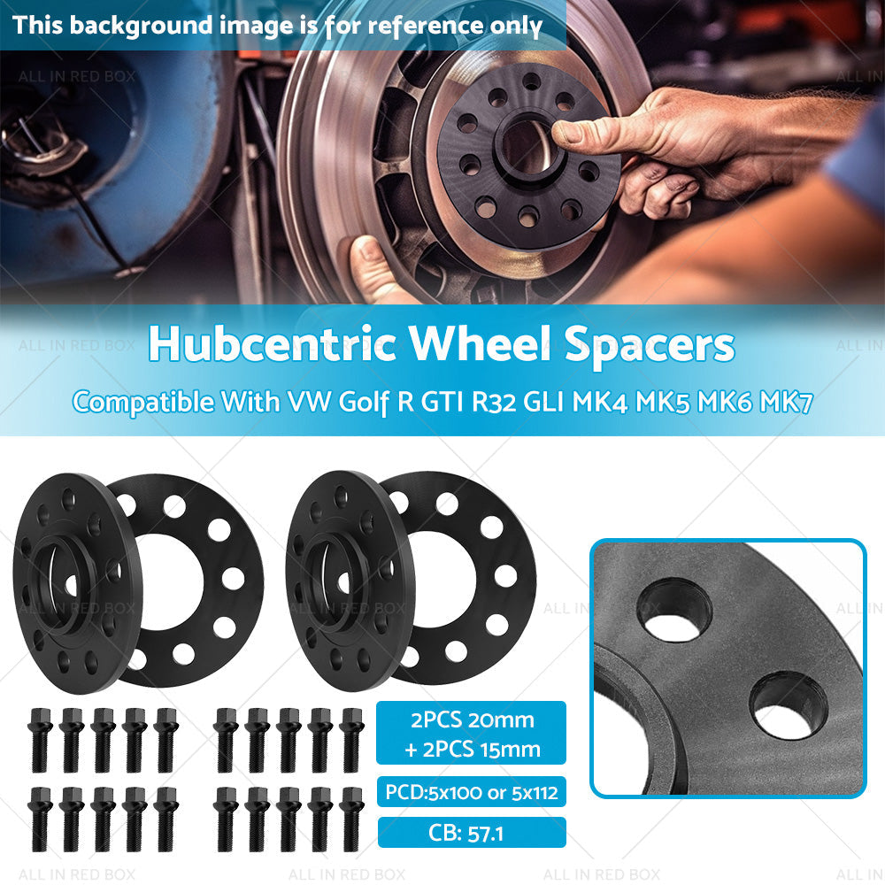 15mm 20mm Wheel Spacers for VW Golf GTI R32 GLI MK4-MK7 1997-2020