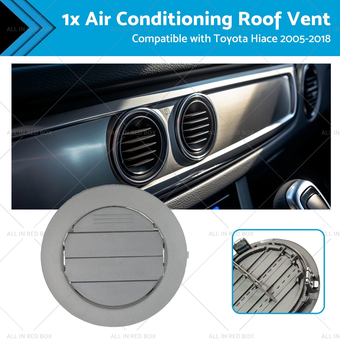 1x Air Conditioning Roof Vent Suitable For Toyota Hiace 2005-2018-0