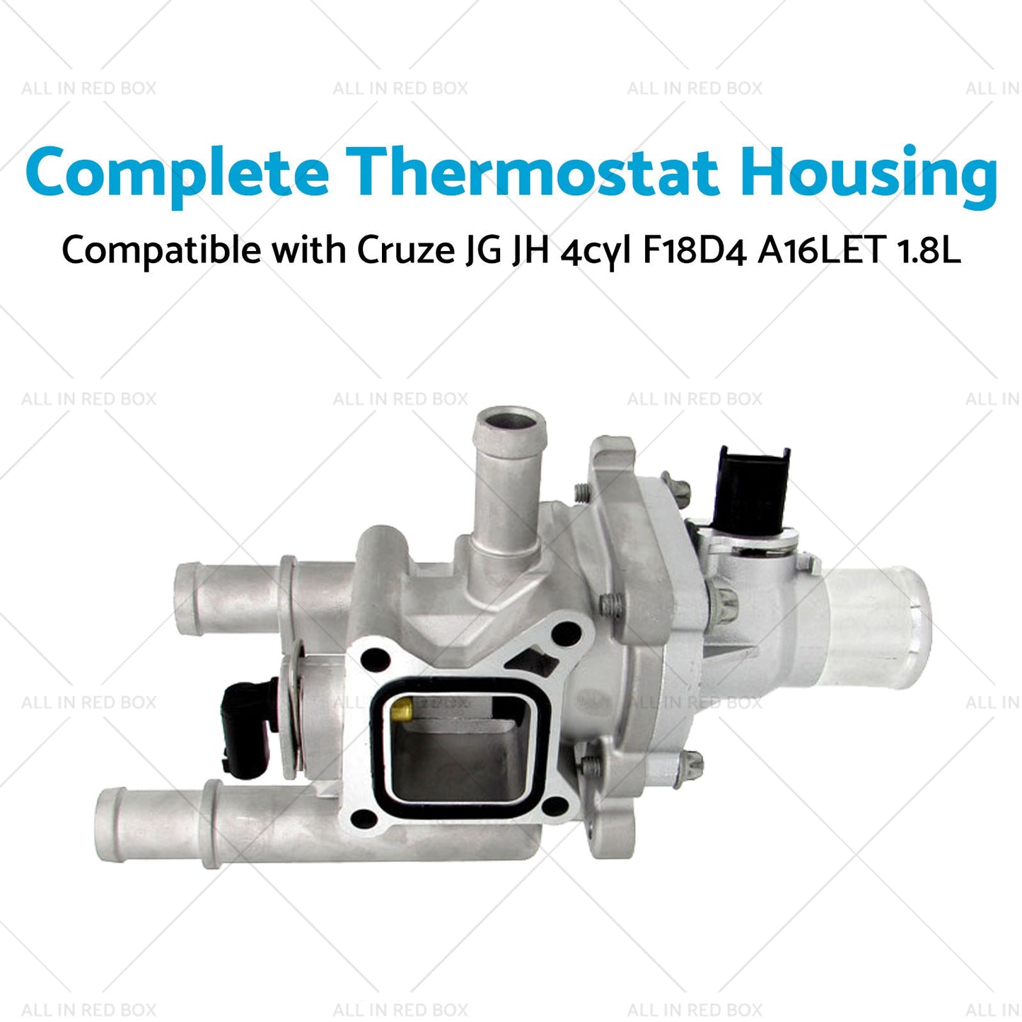1x Complete Thermostat Housing Suitable for Cruze JG JH 4cyl F18D4 A16LET 1. 8L