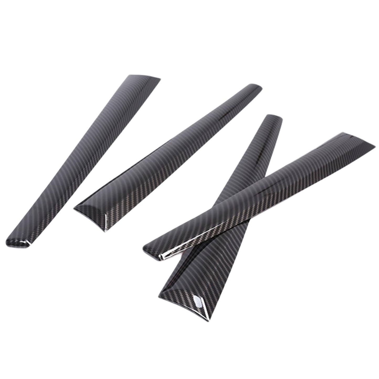 4X Carbon ABS Interior Door Panel Cover Trim Suitable For Toyota Hilux 2015-2021-2
