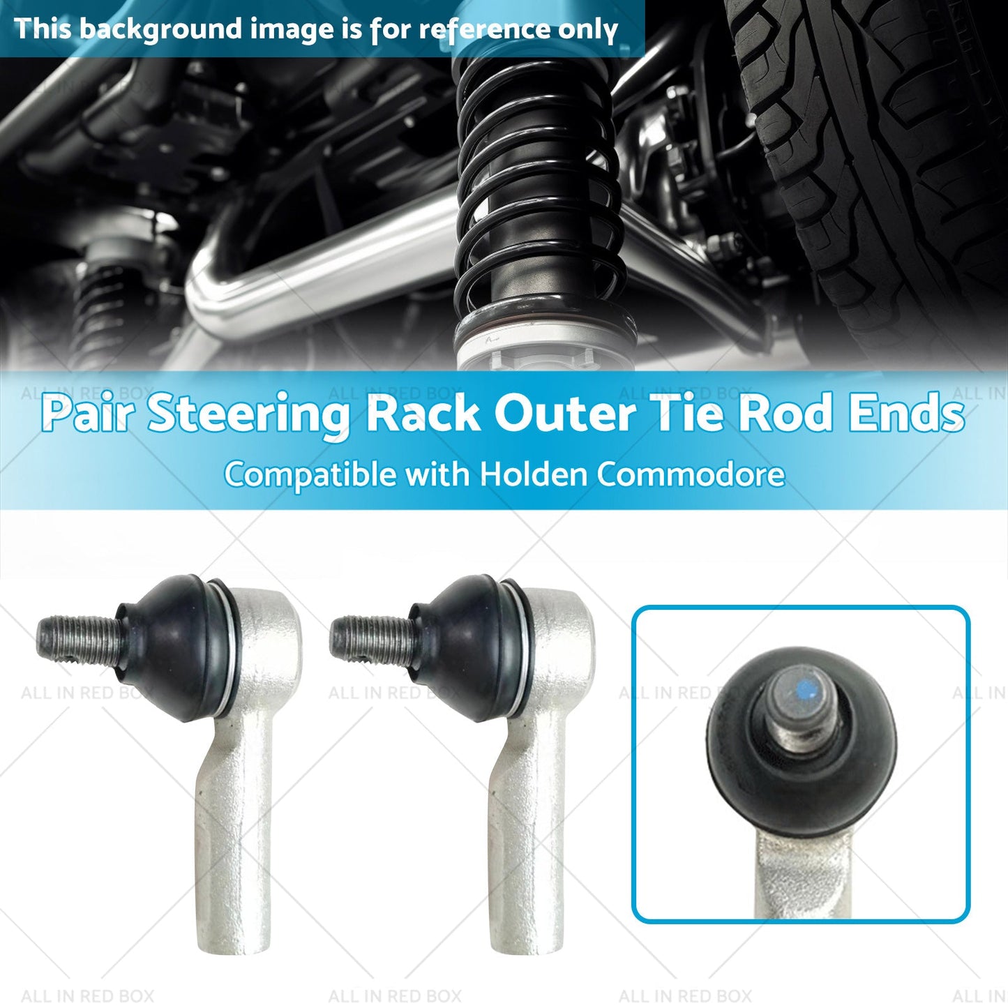 Pair Steering Rack Outer Tie Rod Ends Suitable for 05-15 Toyota Hilux KUN26-2