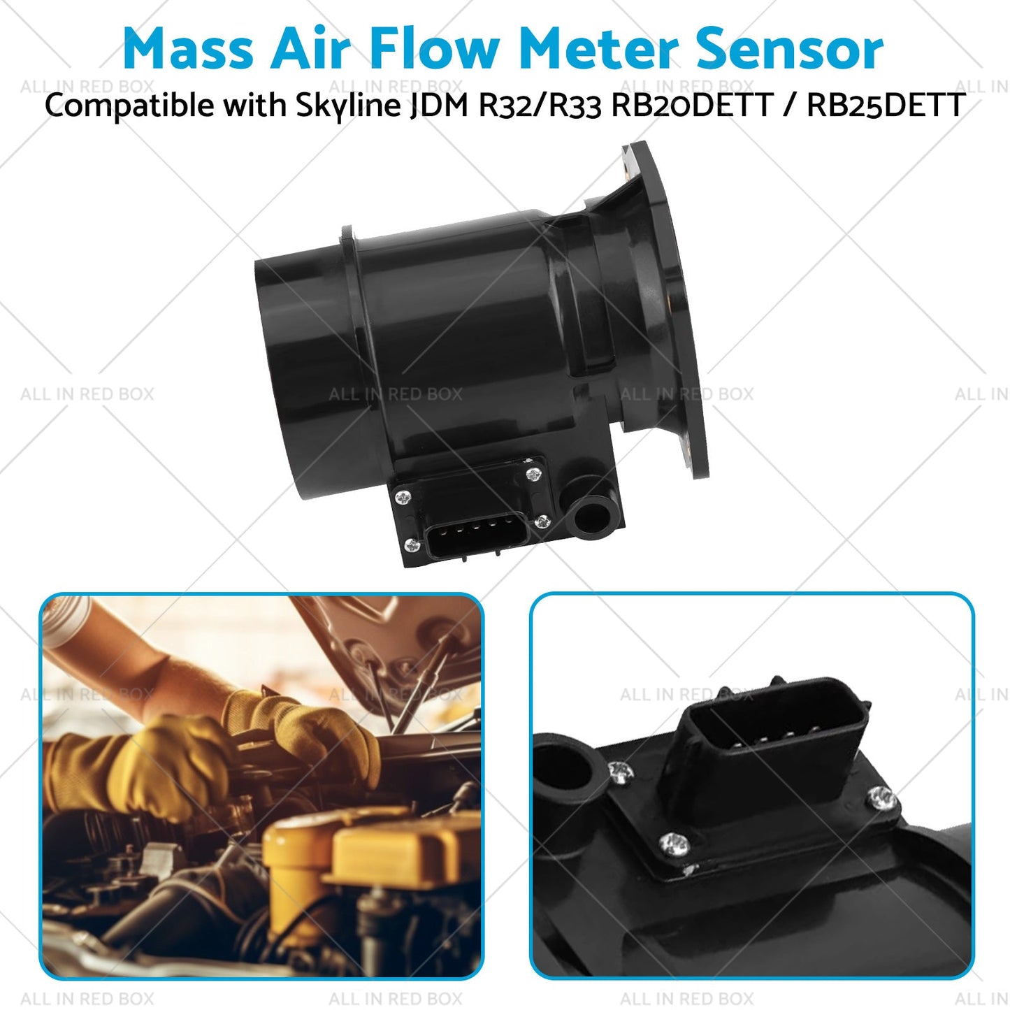 5Pin Mass Air Flow Meter Suitablefor R32 R33 S1 Skyline RB20DET RB25DET Series 1-4