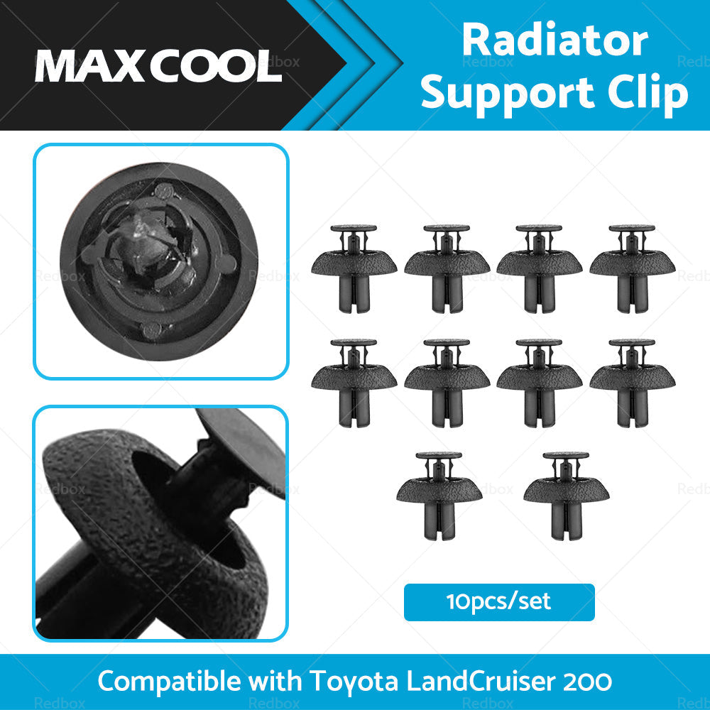 10x Suitable For Toyota LandCruiser 200 Engine Cover Clip Radiator Support Clip