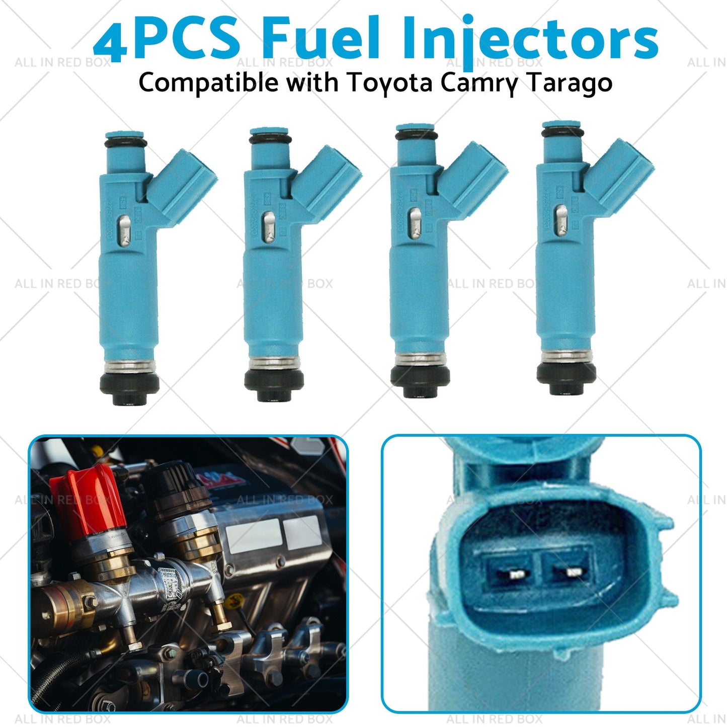 4PCS Fuel Injectors Suitable for Toyota Camry Tarago Avensis Verso 2AZ-FE 00-11-3