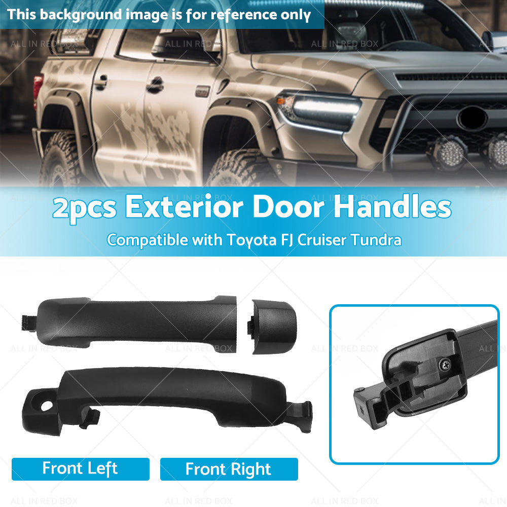 2x Black Exterior Door Handle 69210-0C010 Suitable for Toyota FJ CRUISER AU-2
