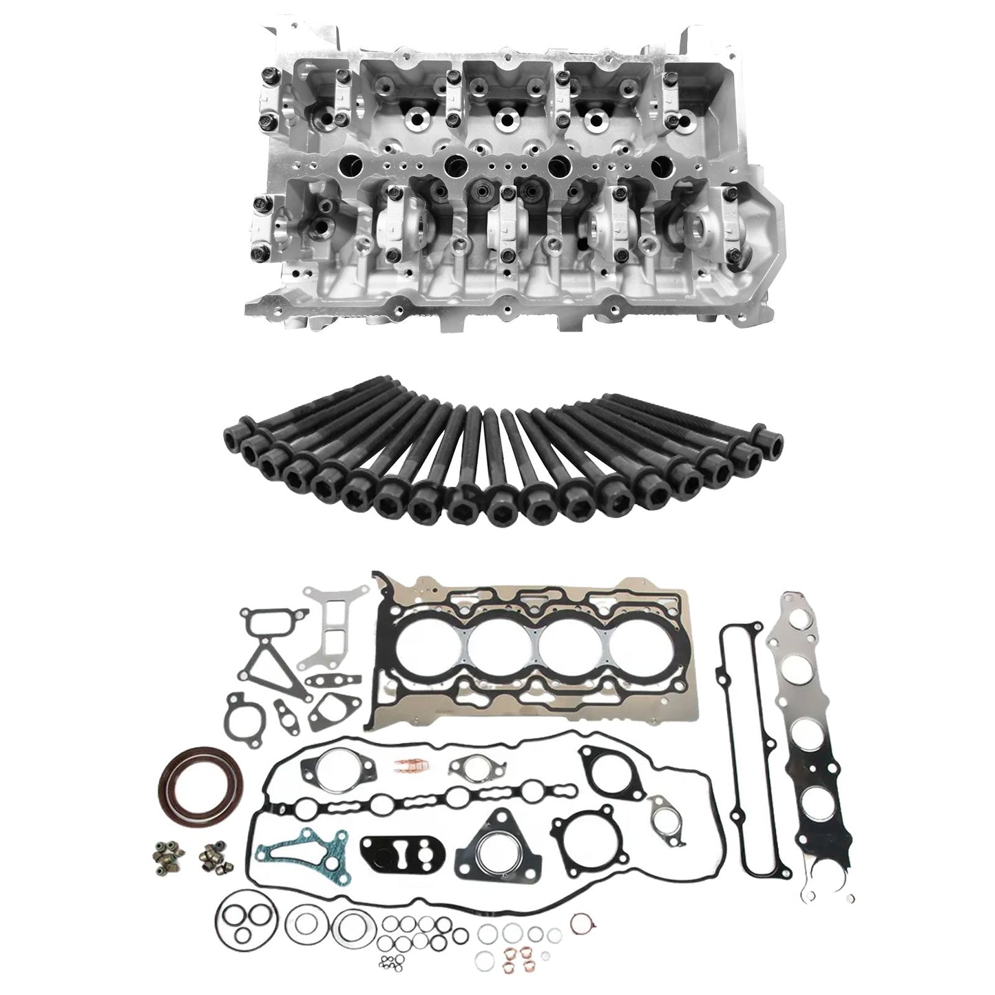 Complete Cylinder Head Kit w/ Gaskets Bolts Suitable For Mitsubishi Triton 4N15-3