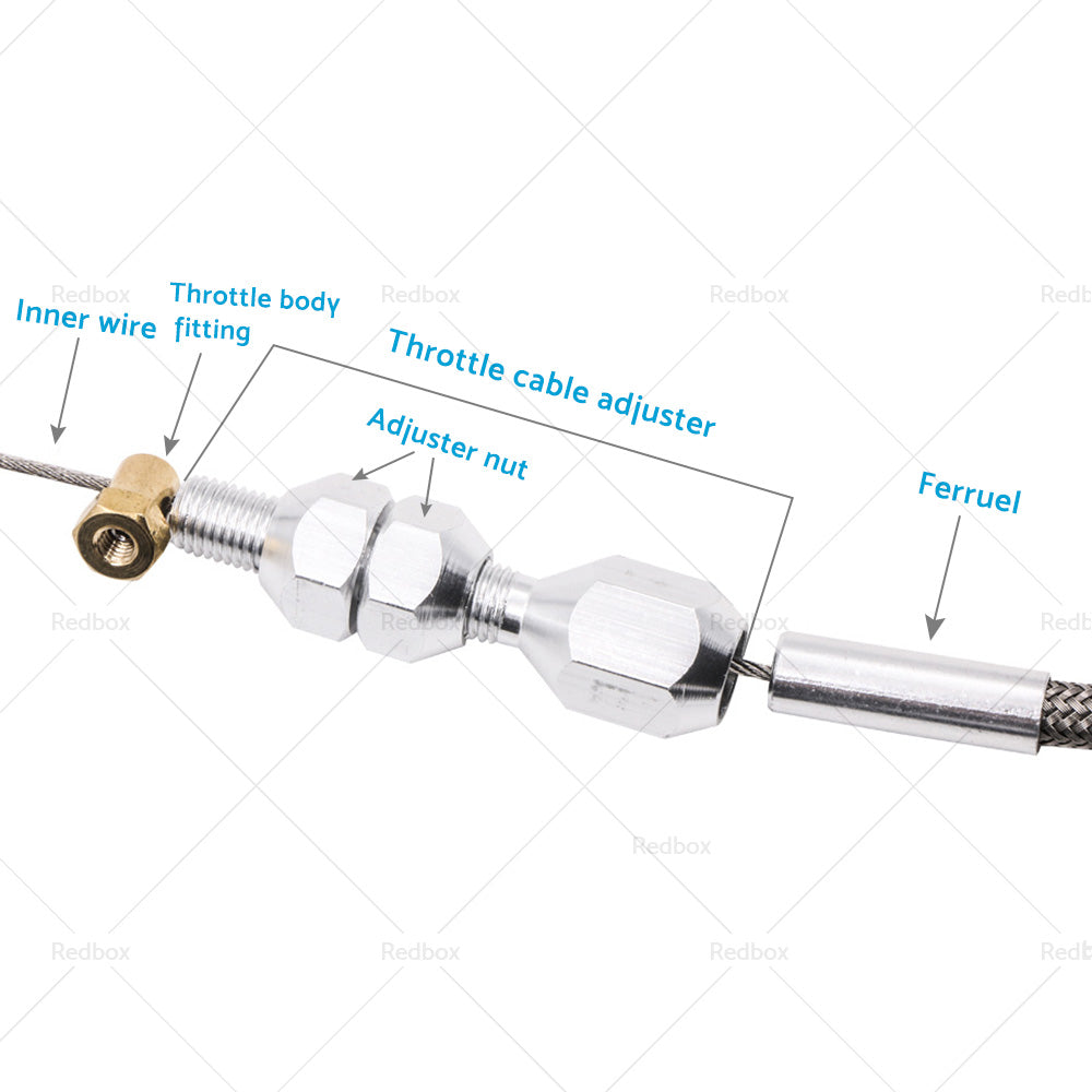 36 inch Braided Throttle Cable Kit Suitable For 97-07 Chevrolet LS1 4. 8 5. 3 5. 7 6. 0-2
