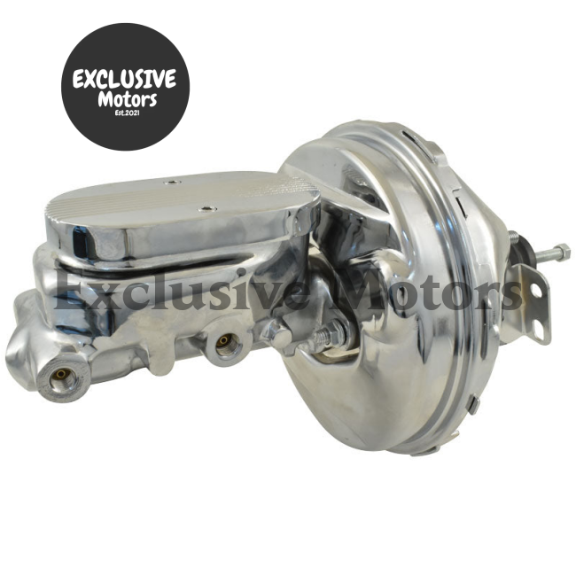 1" Bore Master Cylinder & 9" Chrome Brake Booster for Universal