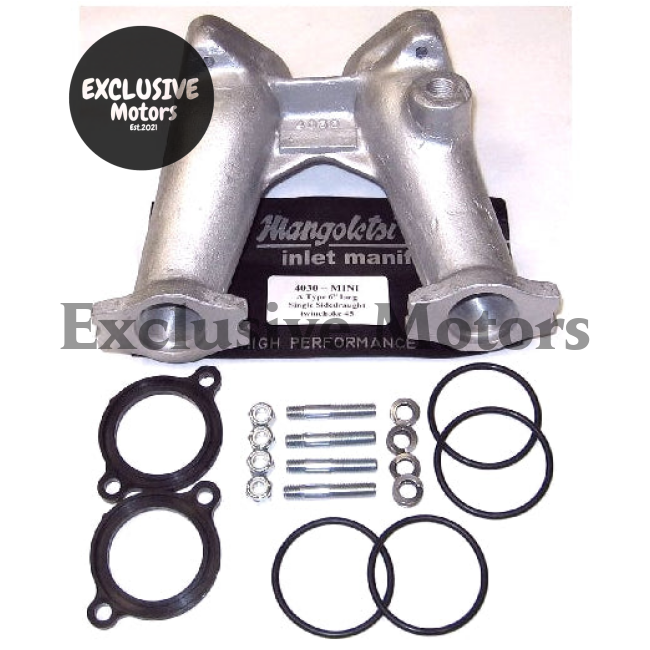 M4030 Mini / A Series 6 inch manifold to suit single DHLA/DCOE 45