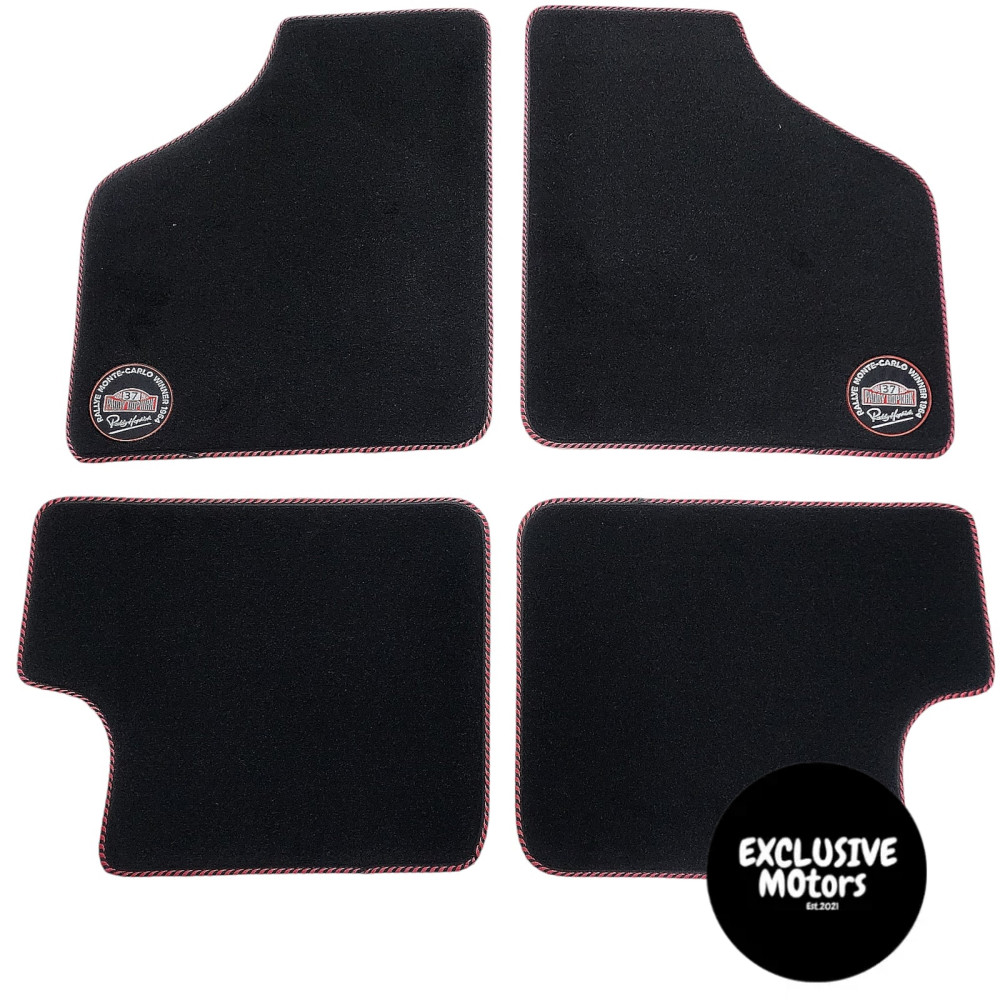 Front Lap Sash 2.0M Non-Retractable Seat Belt 300MM Stalk Black for MINI