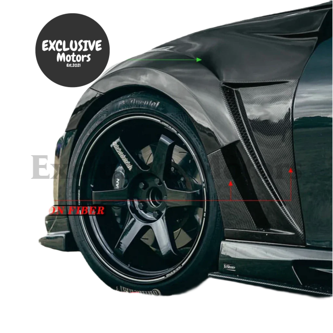 VRS Style Front Fender with Bumper Extension for Nissan 370Z Z34