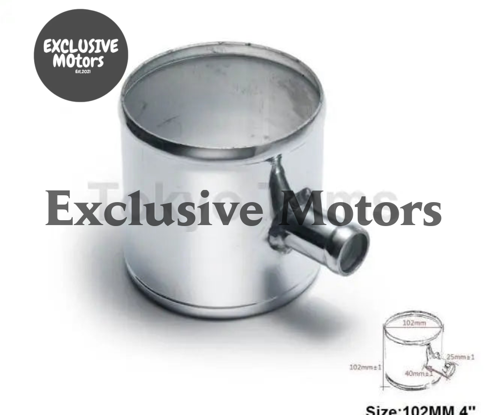 Universal Bov T-Pipe 102Mm 4" Outlet 25Mm Blow Off Valve T Joint Adaptor For BMW Mini Cooper S Jcw W11 R52 - Tokyo Tom's
