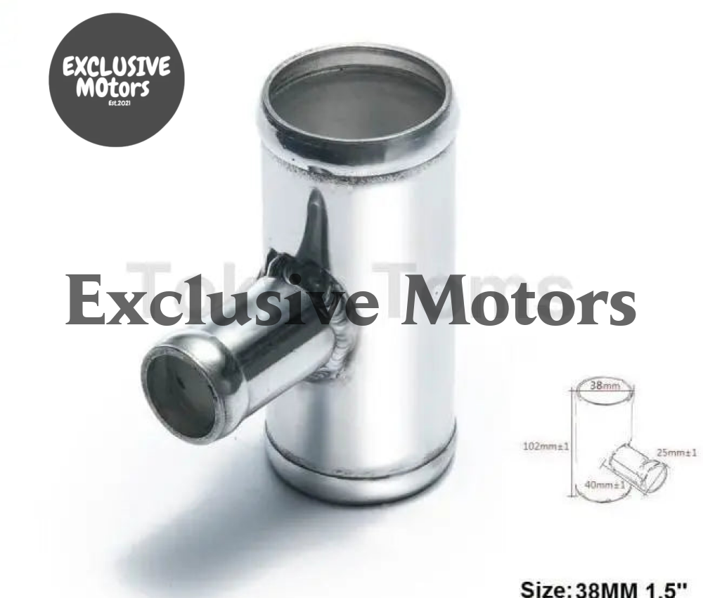 Universal Bov T-Pipe 38Mm 1.5" Outlet 25Mm Blow Off Valve T Joint Adaptor For BMW E30 325I 318I M3 - Tokyo Tom's