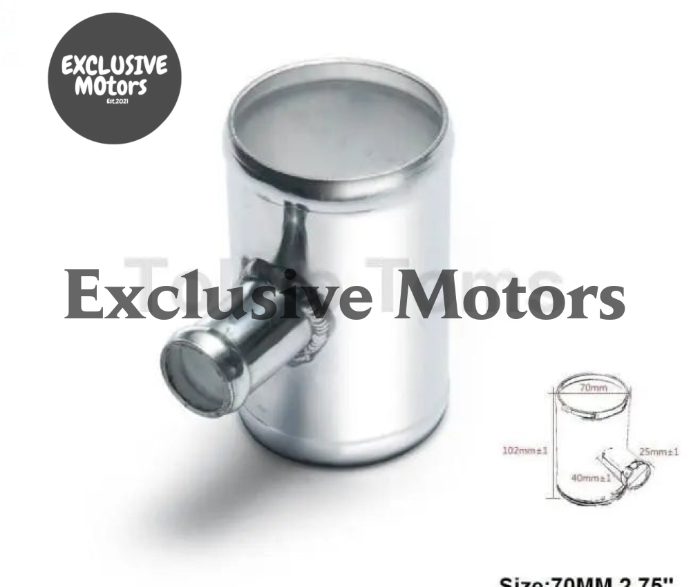 Universal Bov T-Pipe 70Mm 2.75" Outlet 25Mm Blow Off Valve T Joint Adaptor For BMW E30 3-Series - Tokyo Tom's