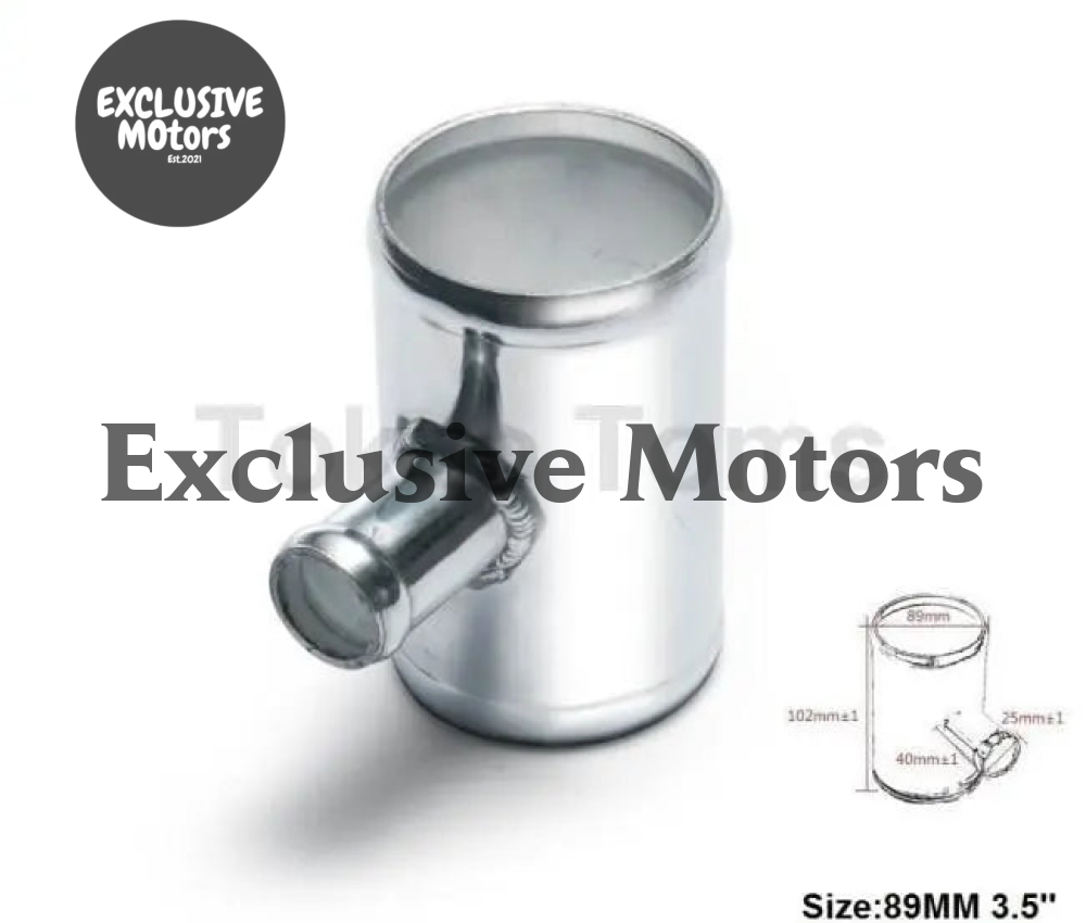Universal Bov T-Pipe 89Mm 3.5" Outlet 25Mm Blow Off Valve T Joint Adaptor For BMW E39 5 Series Facelift - Tokyo Tom's