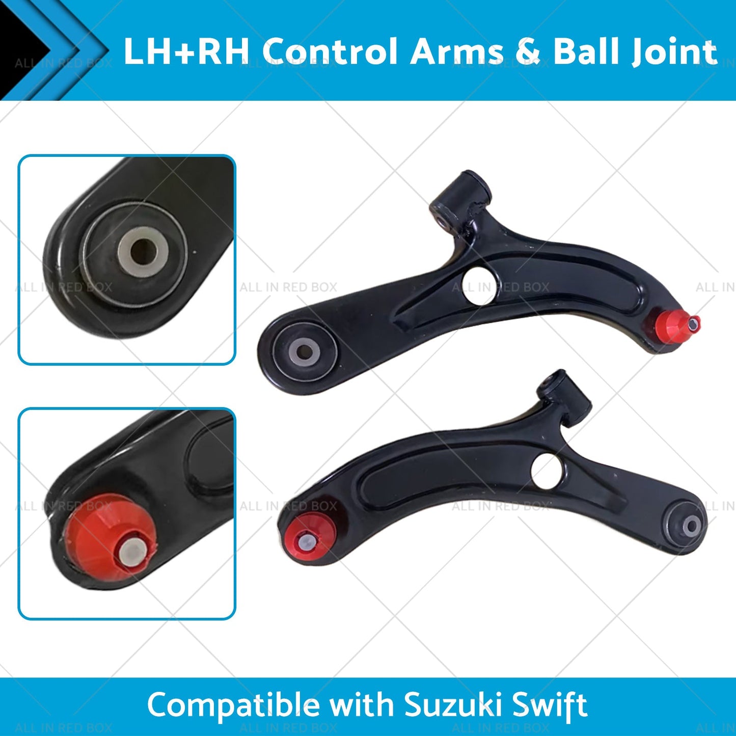 Pair Front Lower Control Arms and Ball Joint Suitable for Suzuki Swift 2005-2010-1
