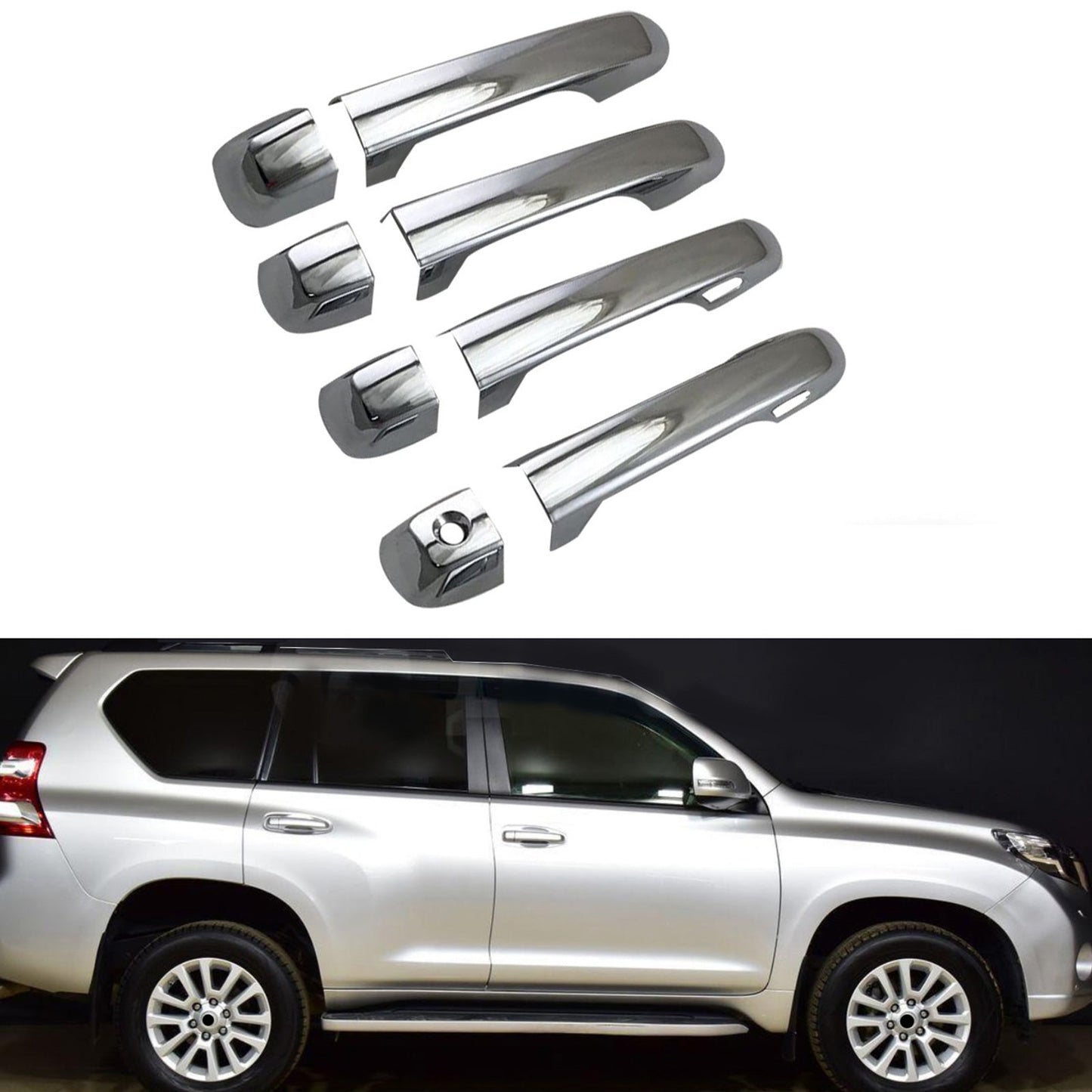 Door Handle Cover+Bowl Trim Suitable for
Toyota Land Cruiser Prado 10-19-3