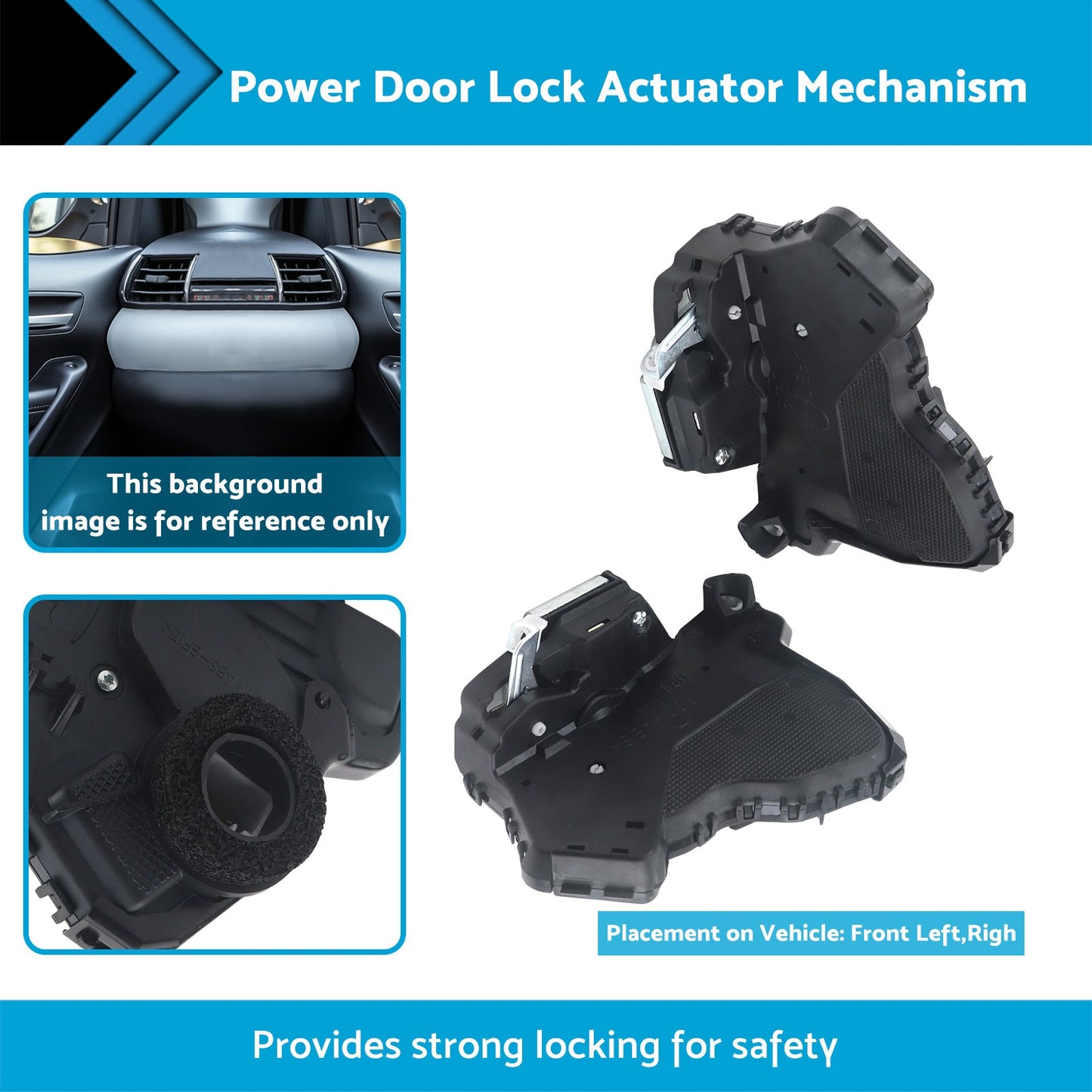 Front LH+RH Power Door Lock Mechanism Assy Suitable For Toyota Hilux KUN26 GGN25-2