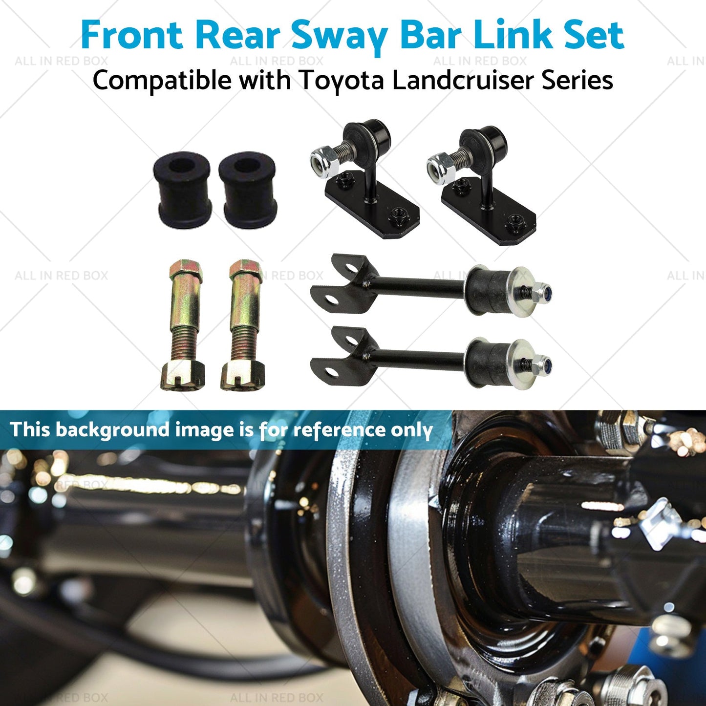 Front Rear Sway Bar Link Set Suitable for 80-105 Toyota Landcruiser Series-4