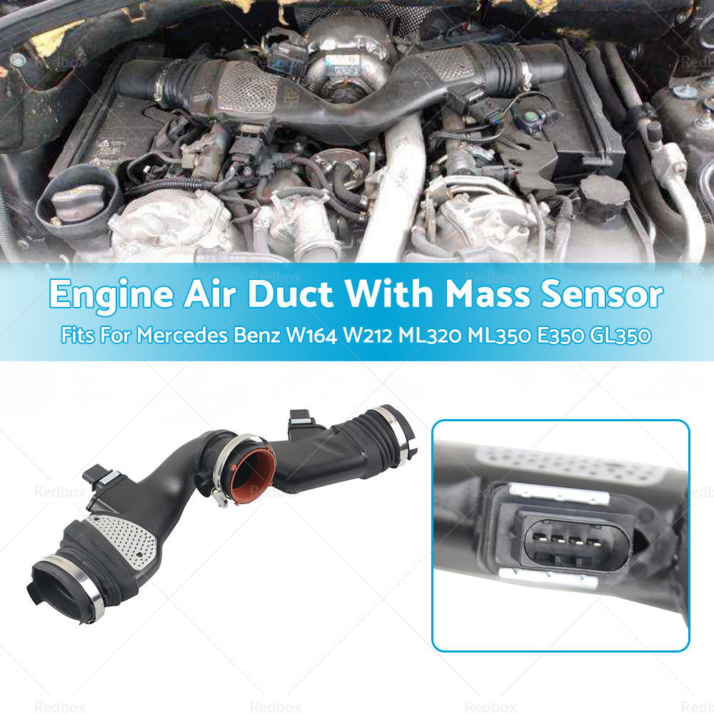 Air Mass Sensor W or Air Duct Fits For Mercedes Benz W164 W212 ML320 ML350 GL350-2