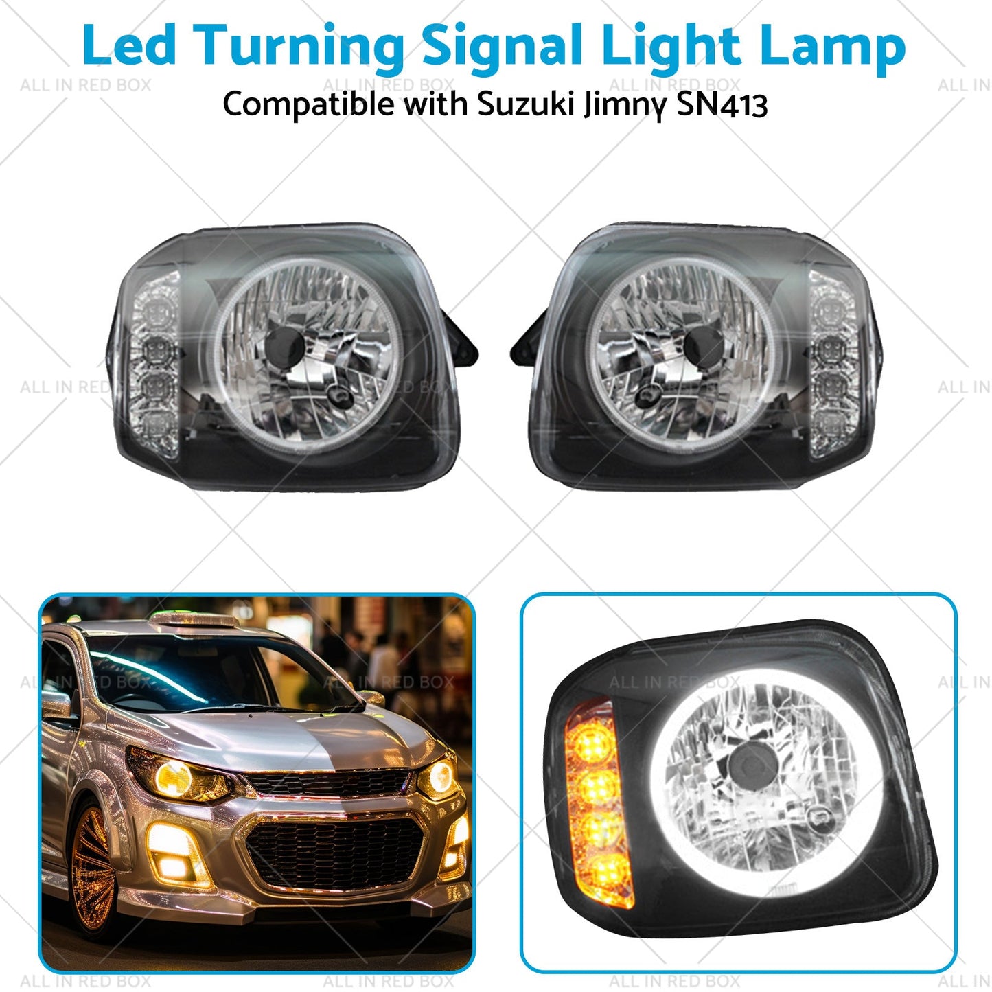 Led Turning Signal Light Lamps Angel Eyes Suitablefor Suzuki Jimny SN413 98-17-3