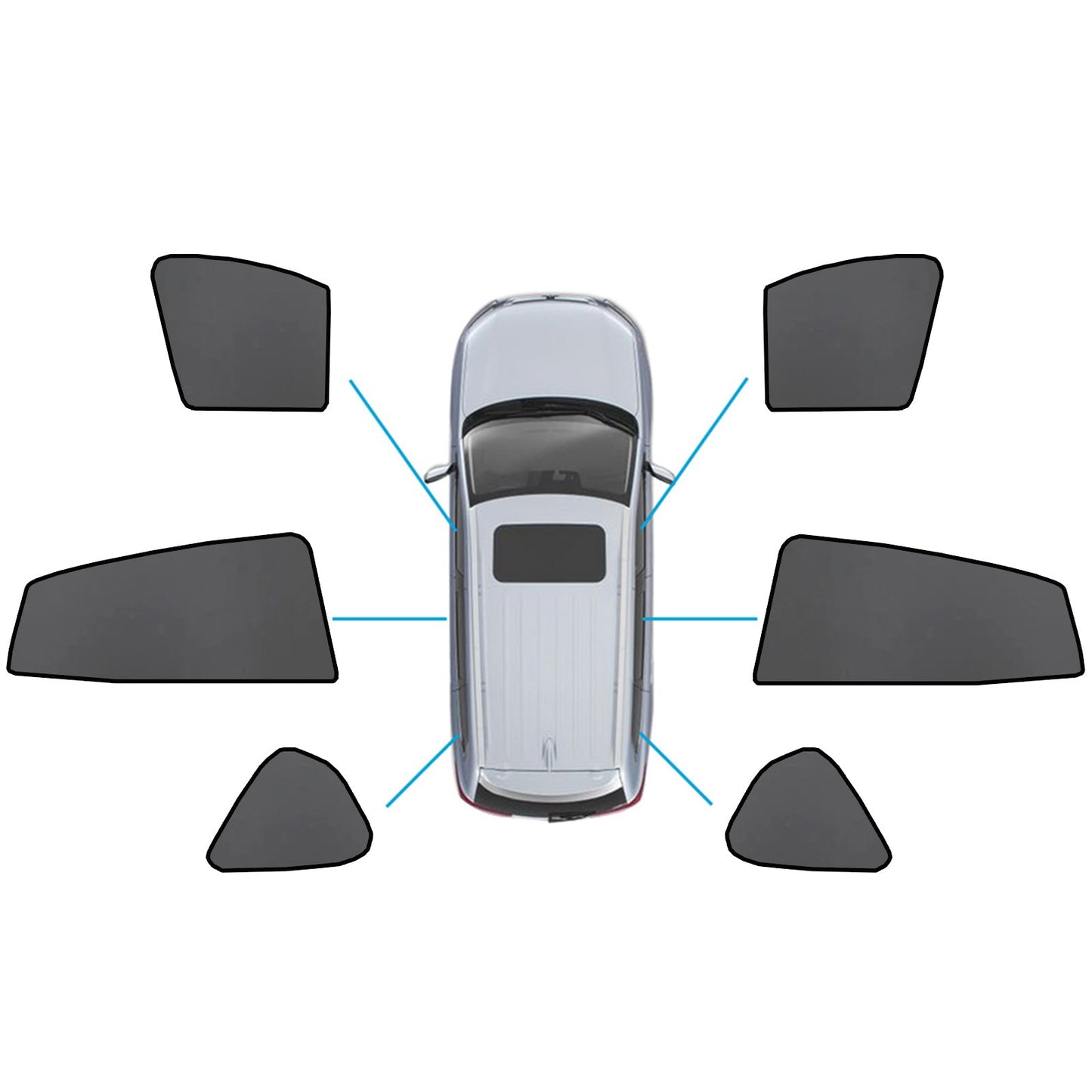 Magnetic Car Window Sun Shades Suitable for Subaru XV/Impreza 2017-2023-7