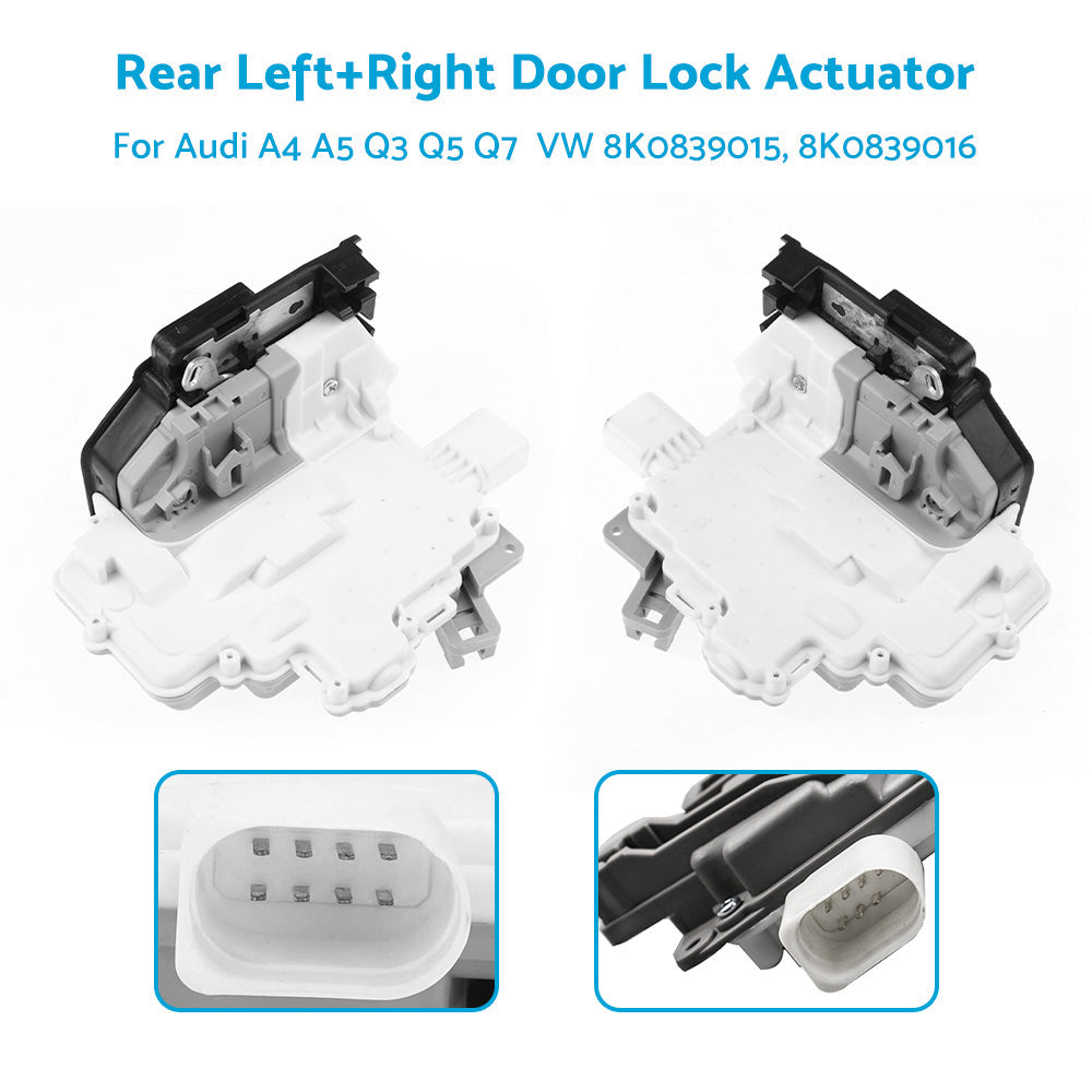 1 Pair Rear Left Right Door Lock Mechanism Actuator For Audi A4 A5 Q3 Q5 Q7 VW-1