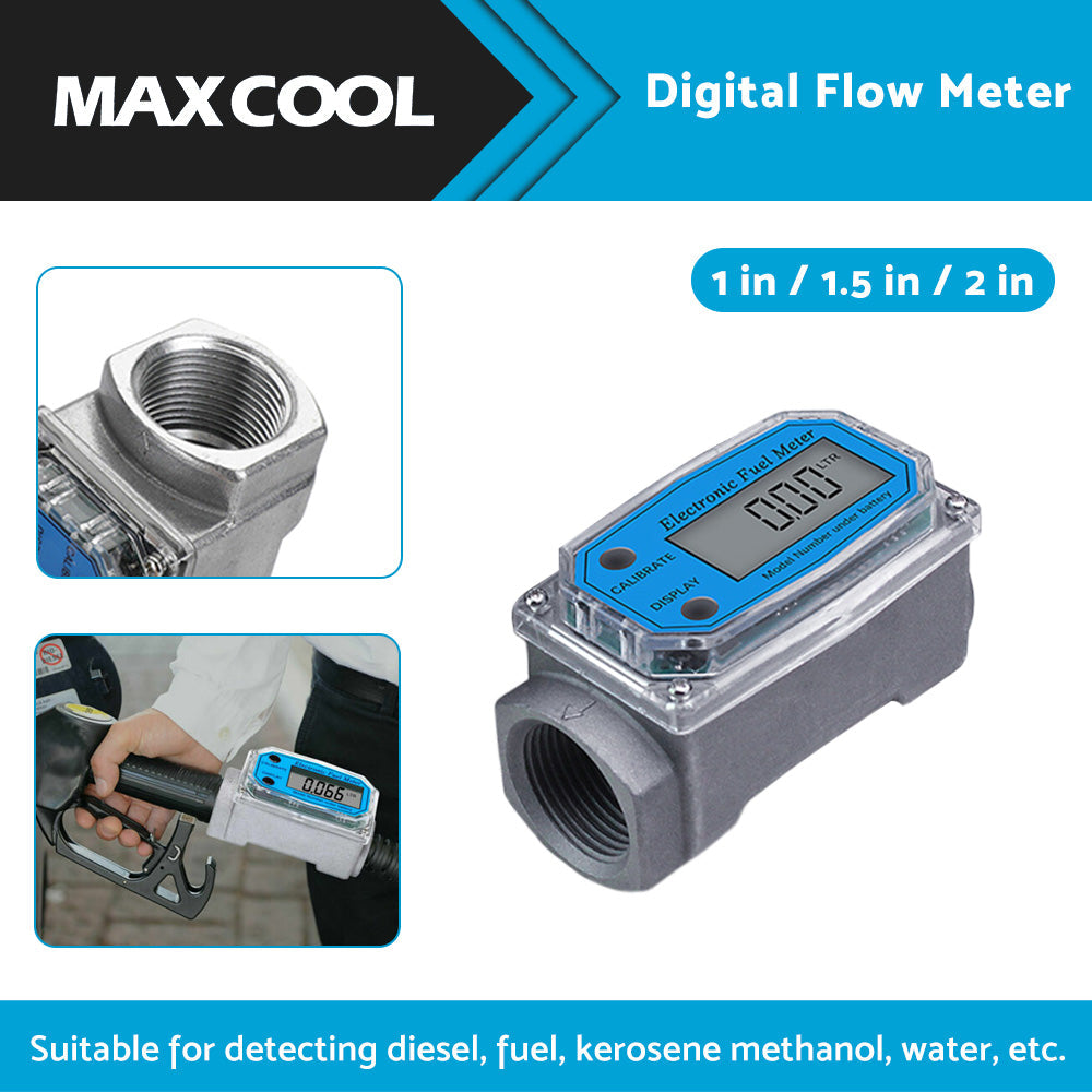 1/1.5/2 inch Turbine Digital Diesel Water Fuel Flow Meter Oval Gear Flow Gauge-4