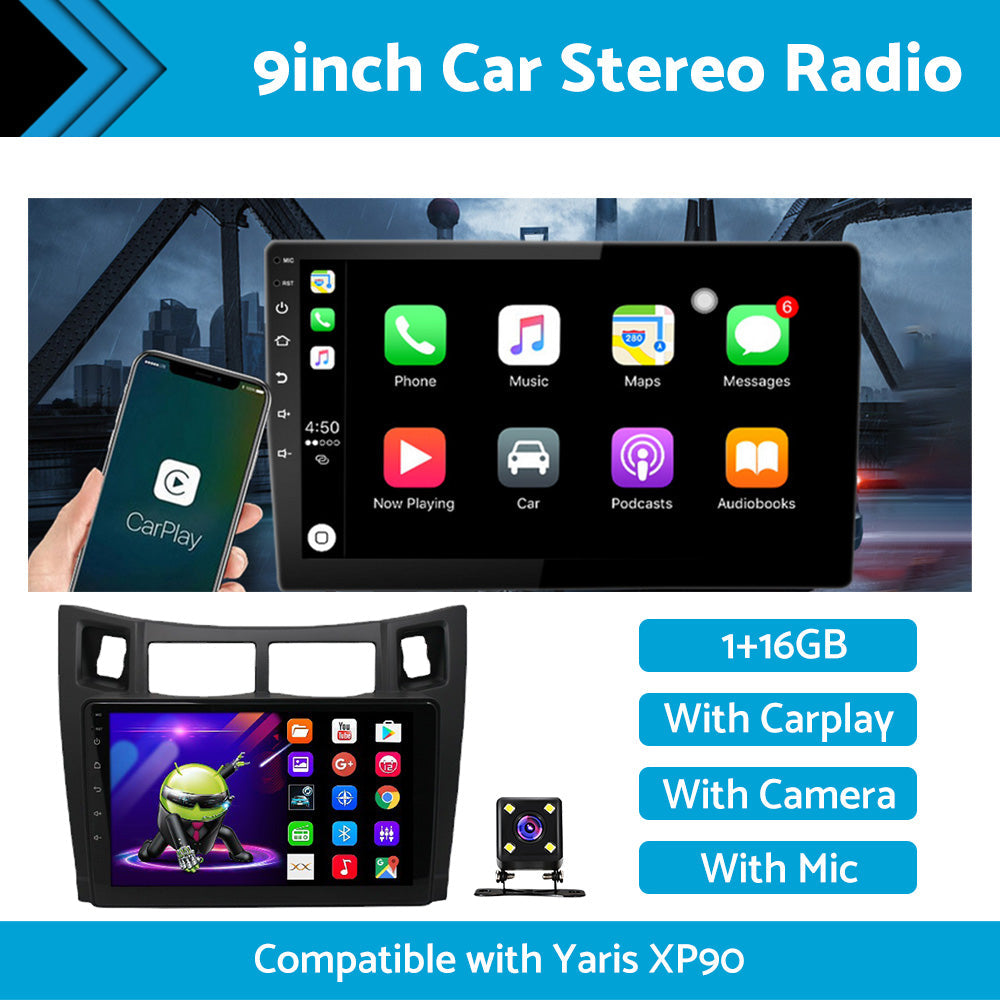 Suitable For Toyota Yaris XP90 05-12 Android 11 Carplay Radio Head Unit GPS Navi-1