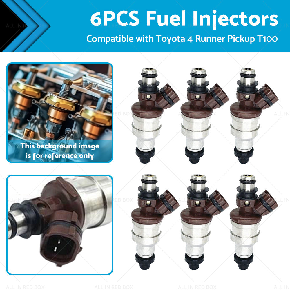 6x Fuel Injector Suitable For Toyota 4Runner Pickup 89-95 T100 93-94 23250-65020-0