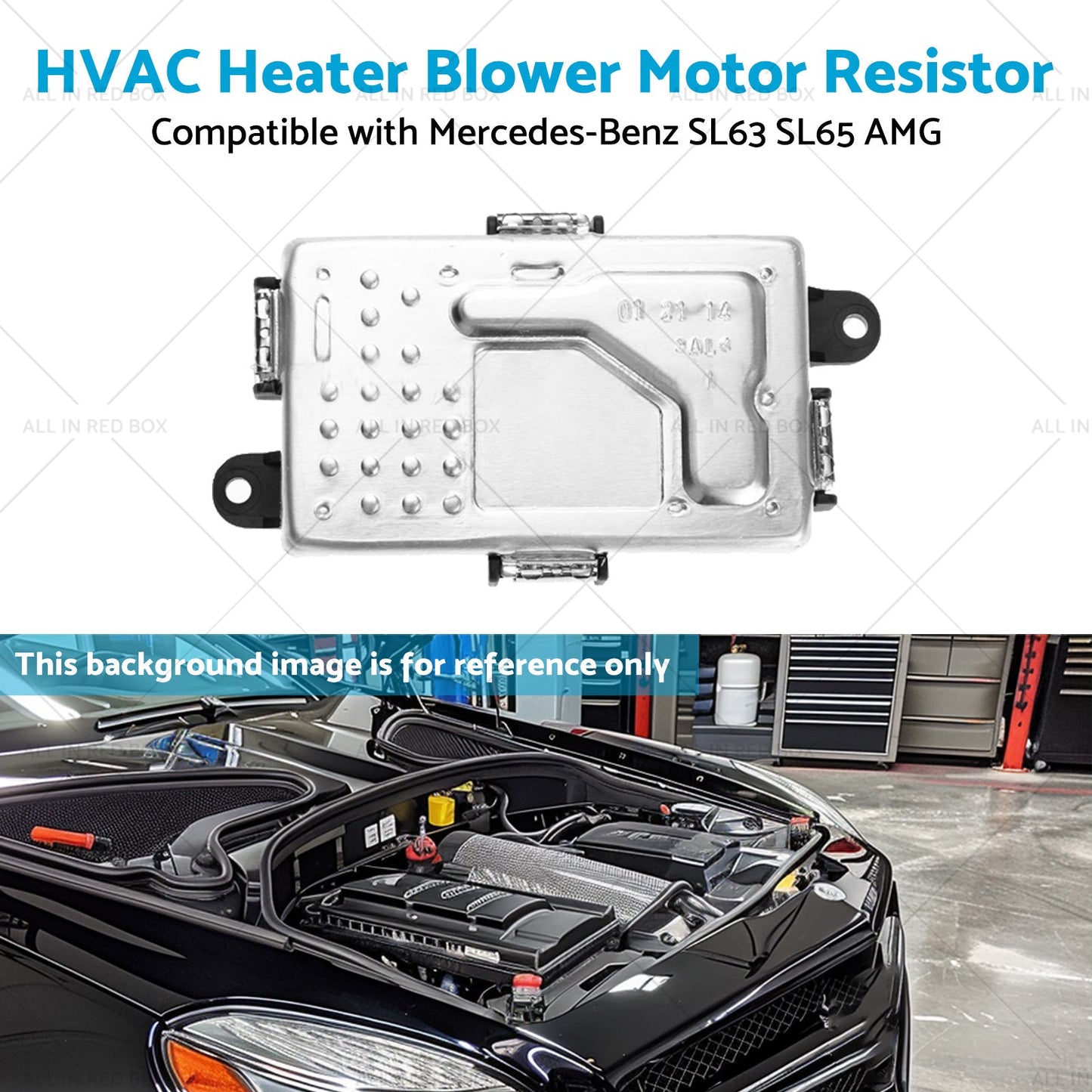 HVAC Heater Blower Motor Resistor Suitable for Mercedes-Benz SL63 SL65 AMG 13-18-4