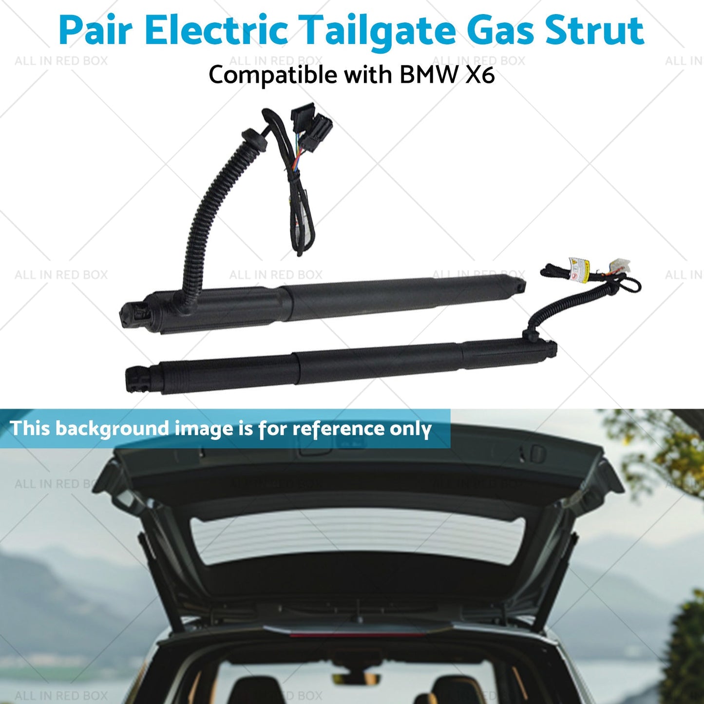LR Spindle Drive Gas Struts w or Automatic Opener Tailgate Suitable for BMW X6