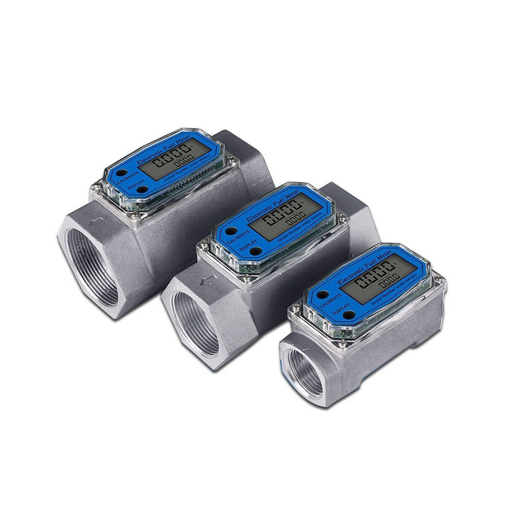 1/1.5/2 inch Turbine Digital Diesel Water Fuel Flow Meter Oval Gear Flow Gauge-2