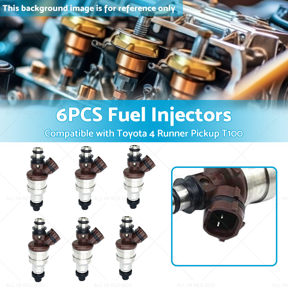 6x Fuel Injector Suitable For Toyota 4Runner Pickup 89-95 T100 93-94 23250-65020-2