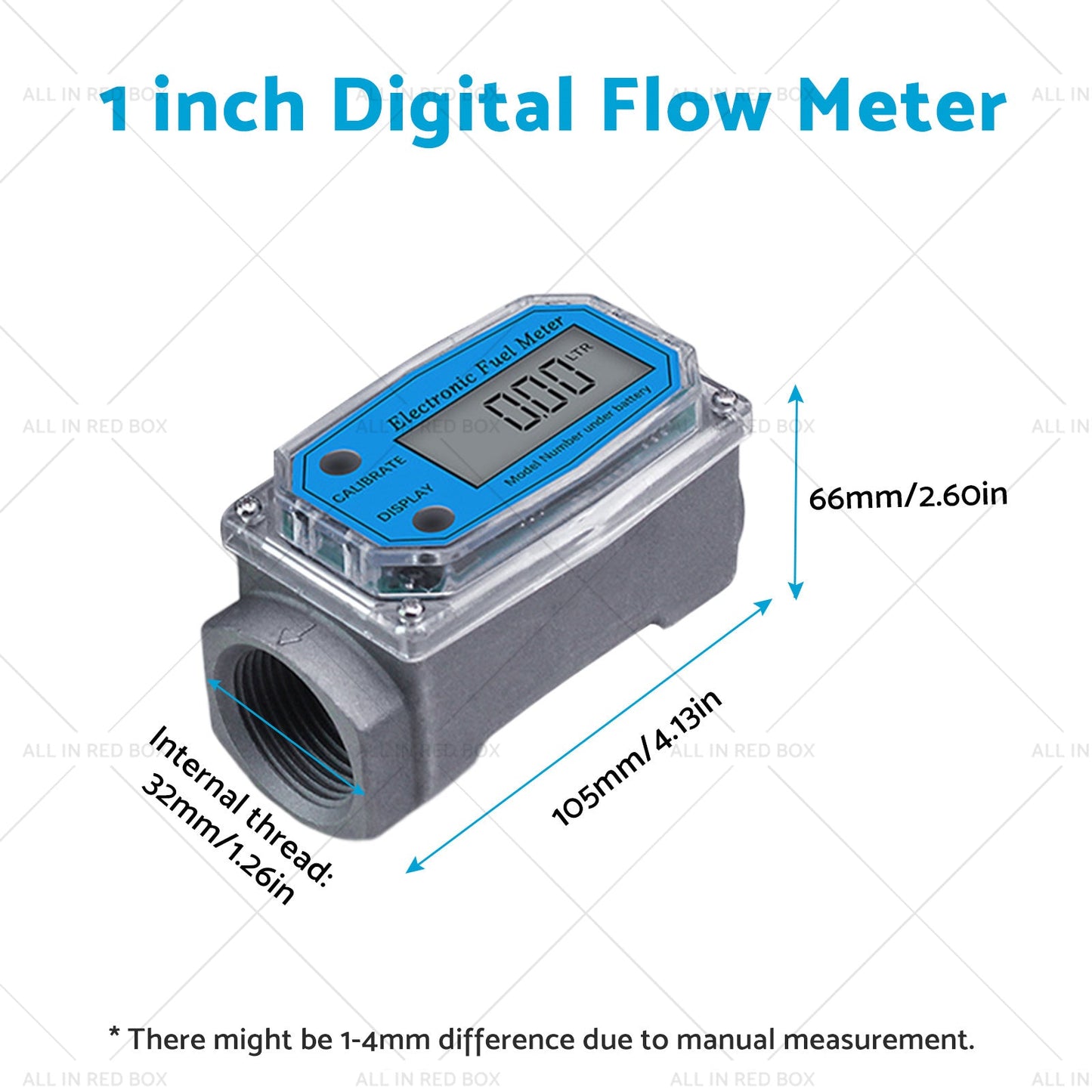 1 or 1. 5 or 2 inch Turbine Digital Diesel Water Fuel Flow Meter Oval Gear Flow Gauge-2