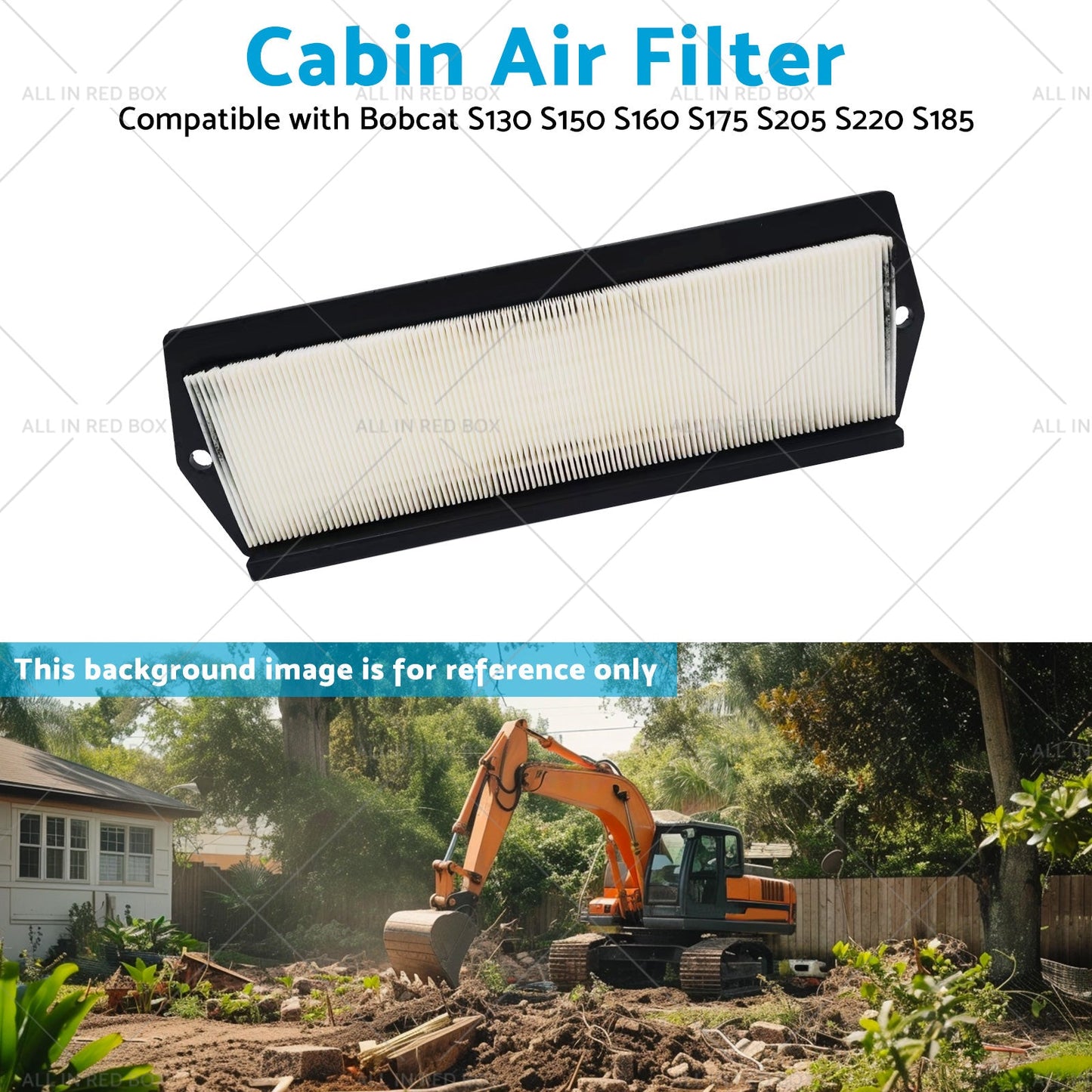 Cabin Air Filter Suitable for Bobcat 6678207 S220 S185 S130 S150 S160 S175 S205-4