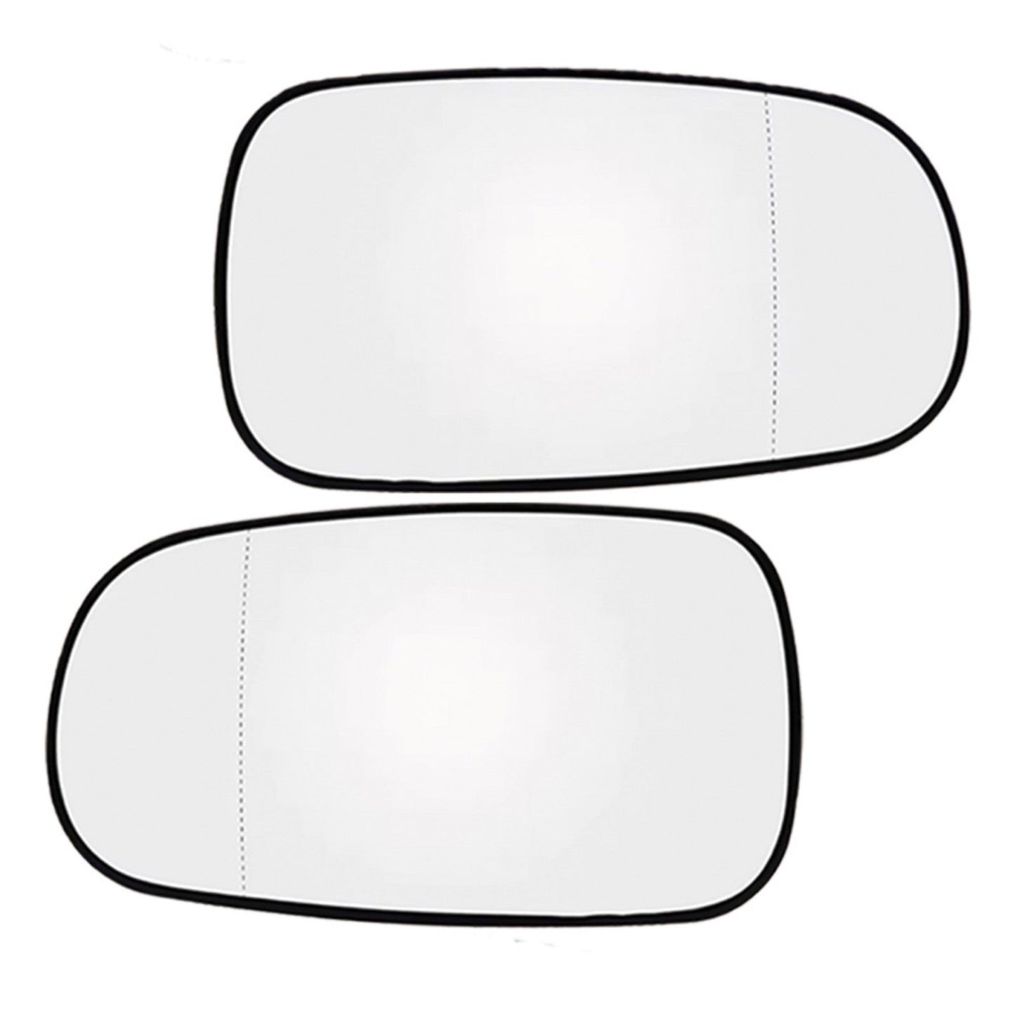 1 Pair Mirror Glass with Heated Left + Right Suitable for Saab 9-5 9-3 93 03-On-0