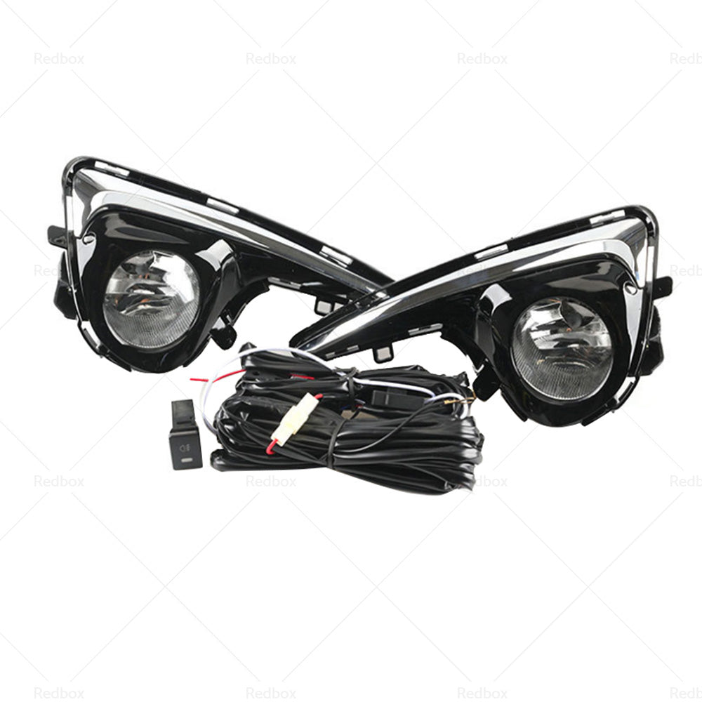 2xFront Grill Bumper Halogen Lamp Fog Lights Suitable For Toyota Yaris 2018-2019-2