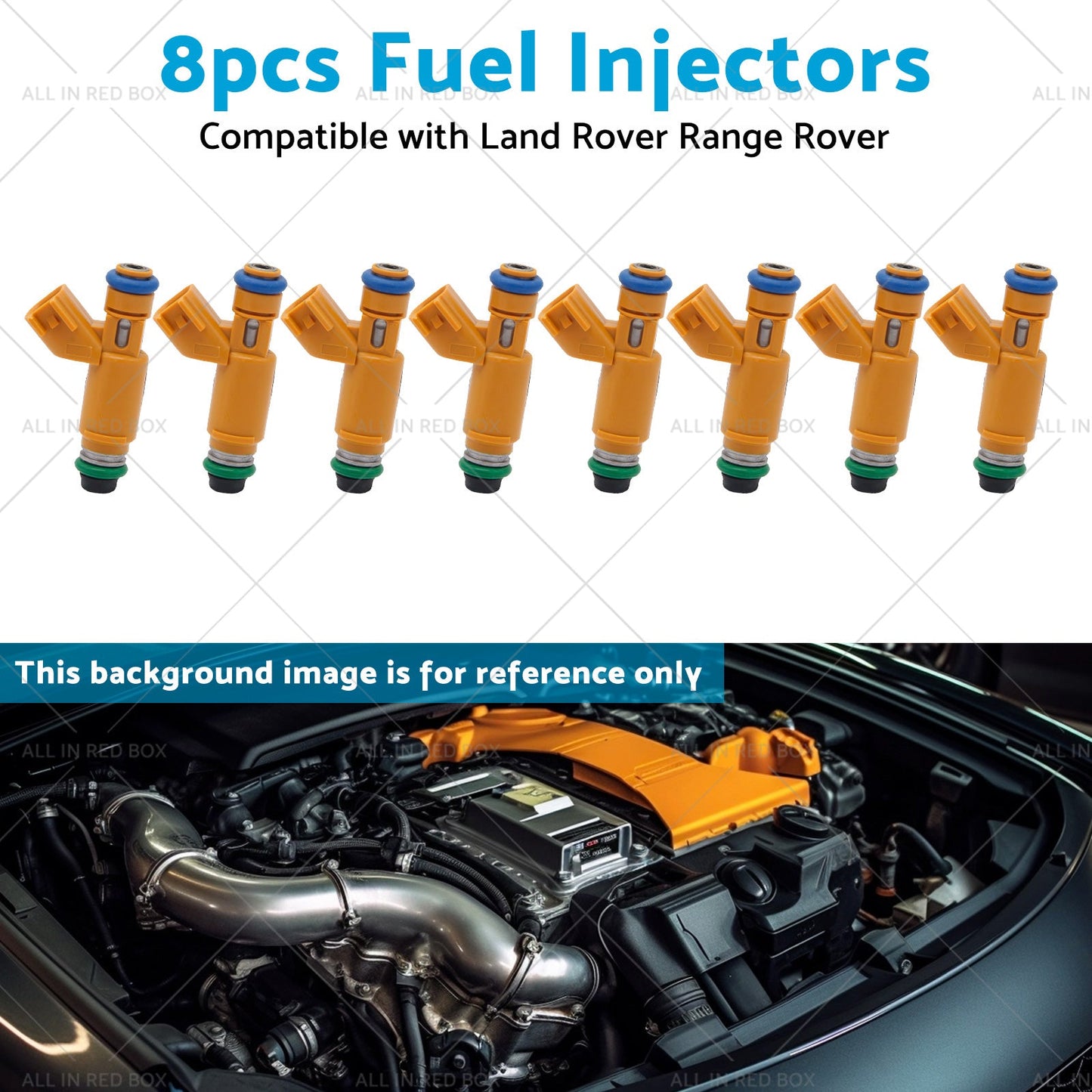 195500-4260 8pcs Fuel Injectors Suitable for Land Rover Range Rover 4. 4L 05-09