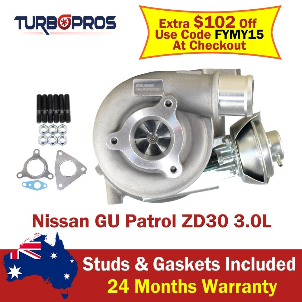 Turbo Charger for Nissan Patrol Y61 GU ZD30 3.0L with Billet Wheel
