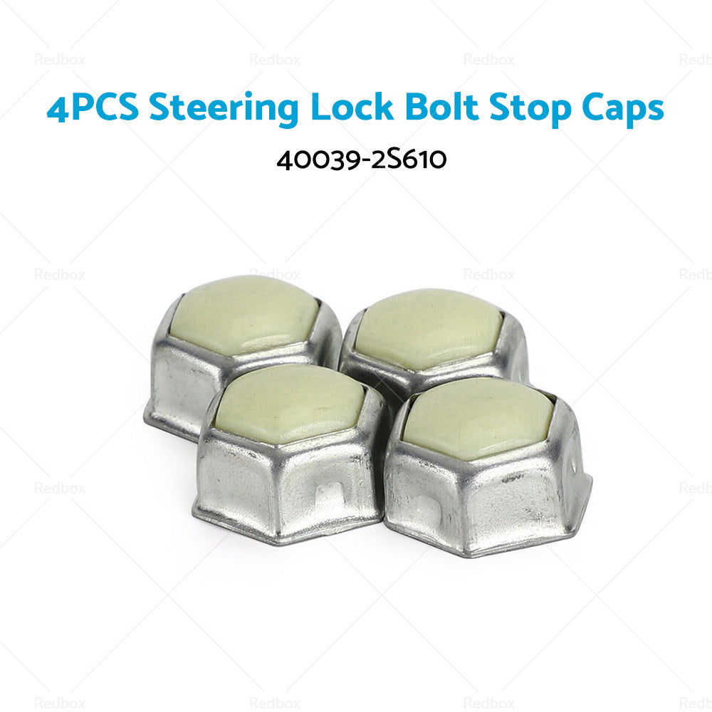 Set of 4 Steering Lock Stop Bolt Cap Caps Nuts Fit For Nissan Navara D22 4x4 4WD-1