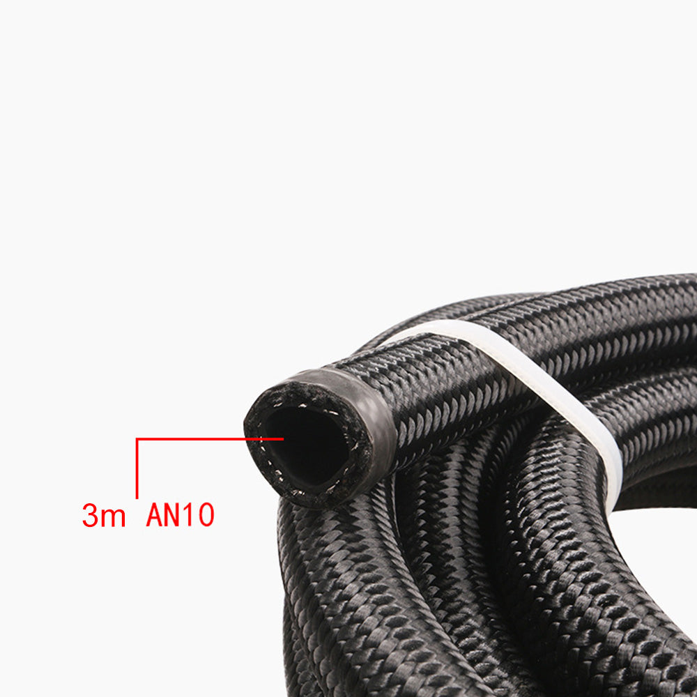 Aluminium Baffled Engine Oil Catch Can 0. 75L 2 Port AN10 3M Hose Fitting Kit-3