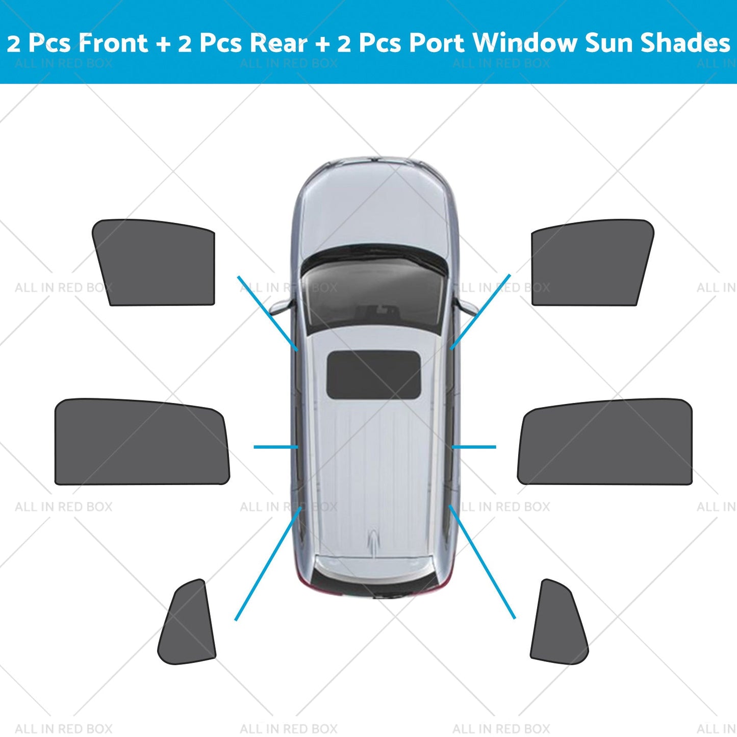 Front Rear Port Window Magnetic Mesh Sun Shade Suitable for Toyota Corolla Cross-5