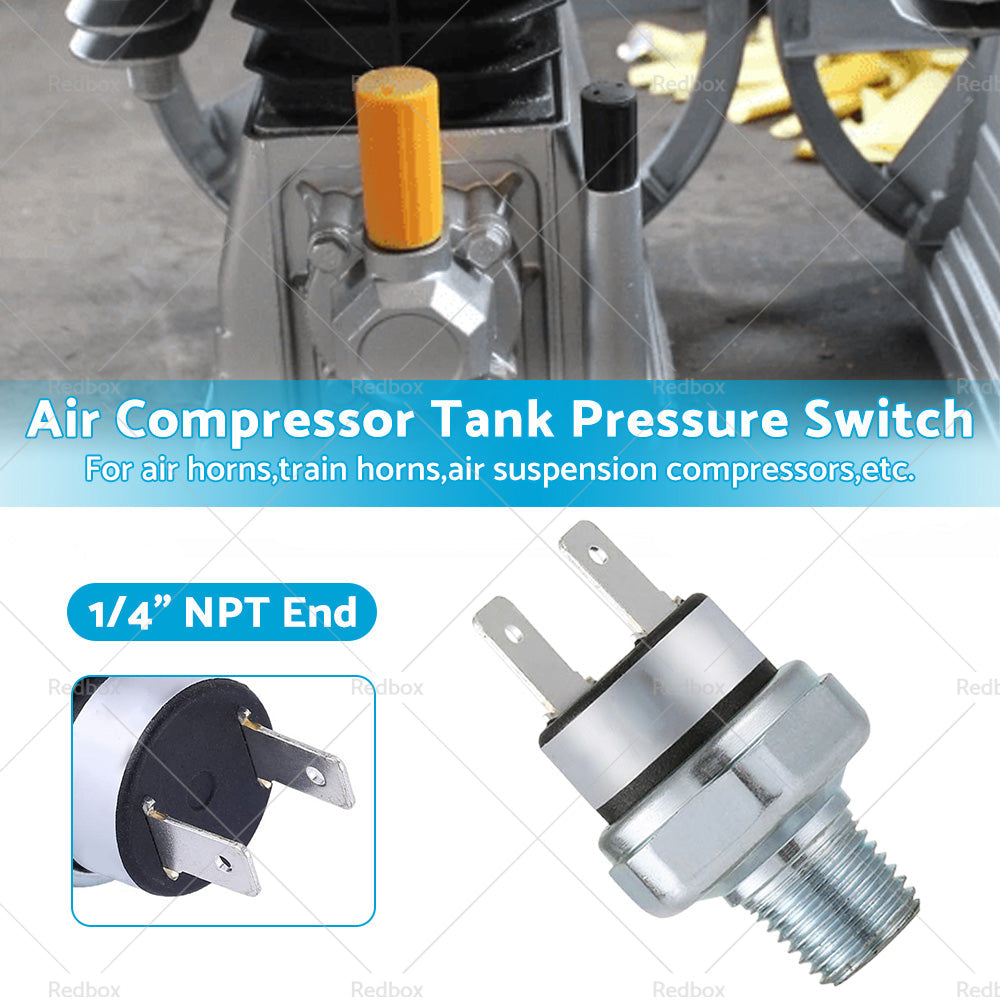 1 4inch NPT End Air Compressor Pressure Tank Control Switch Off Valve 90-120PSI-1