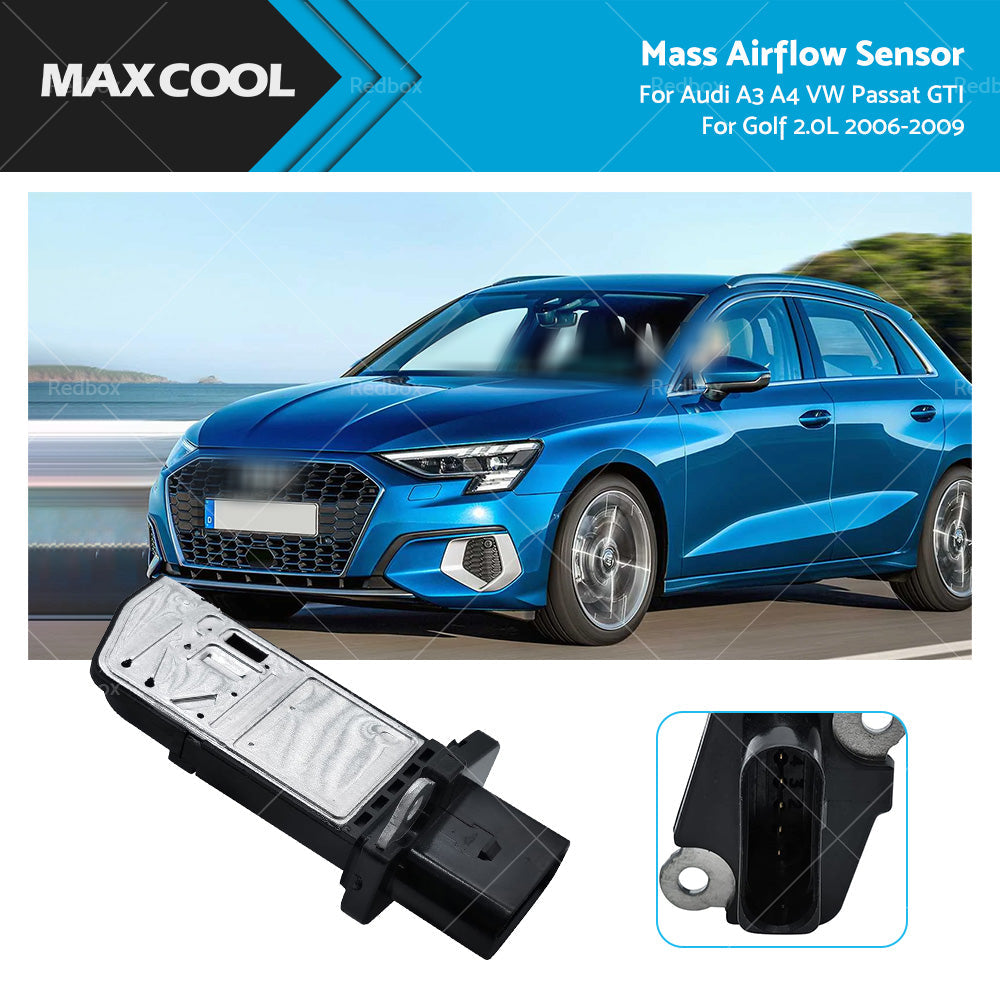 Mass Air Flow Meter MAF Sensor 06F906461A for Audi A3 A4 VW Passat GTI Golf-0
