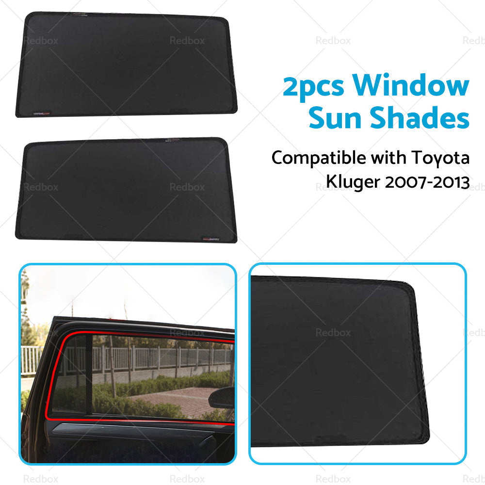 Magnetic Window Sun Shades Suitable For Toyota Kluger 2007-2013 Rear Sun Shades-2