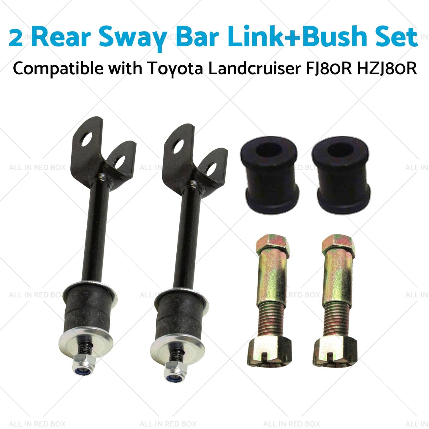 2 Rear Sway Bar LinkBush Kit Suitablefor Toyota Landcruiser FJ80R HZJ80R HDJ80R-3