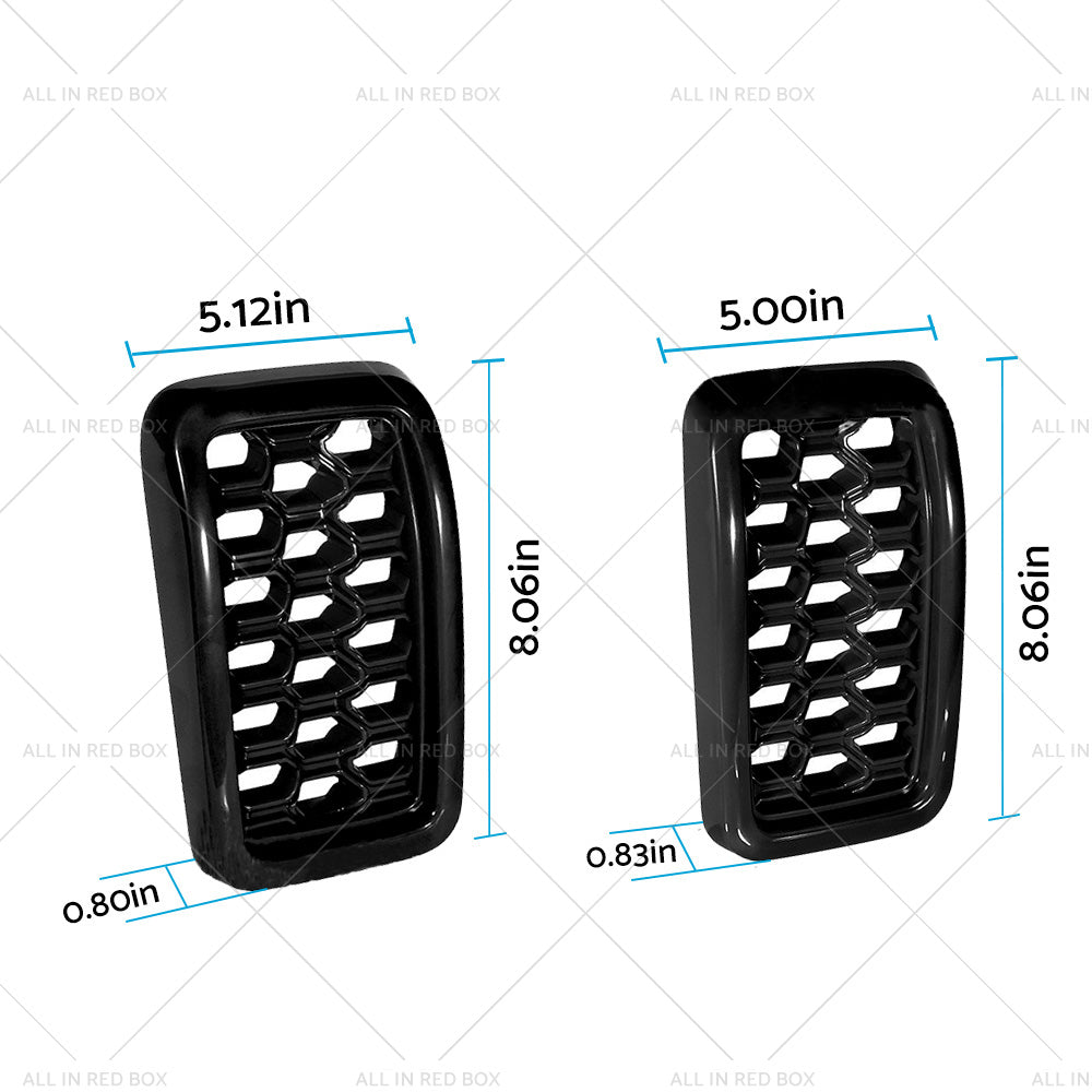 Front Grill Mesh Covers Inserts Suitable for Jeep Grand Cherokee 17-22 Black