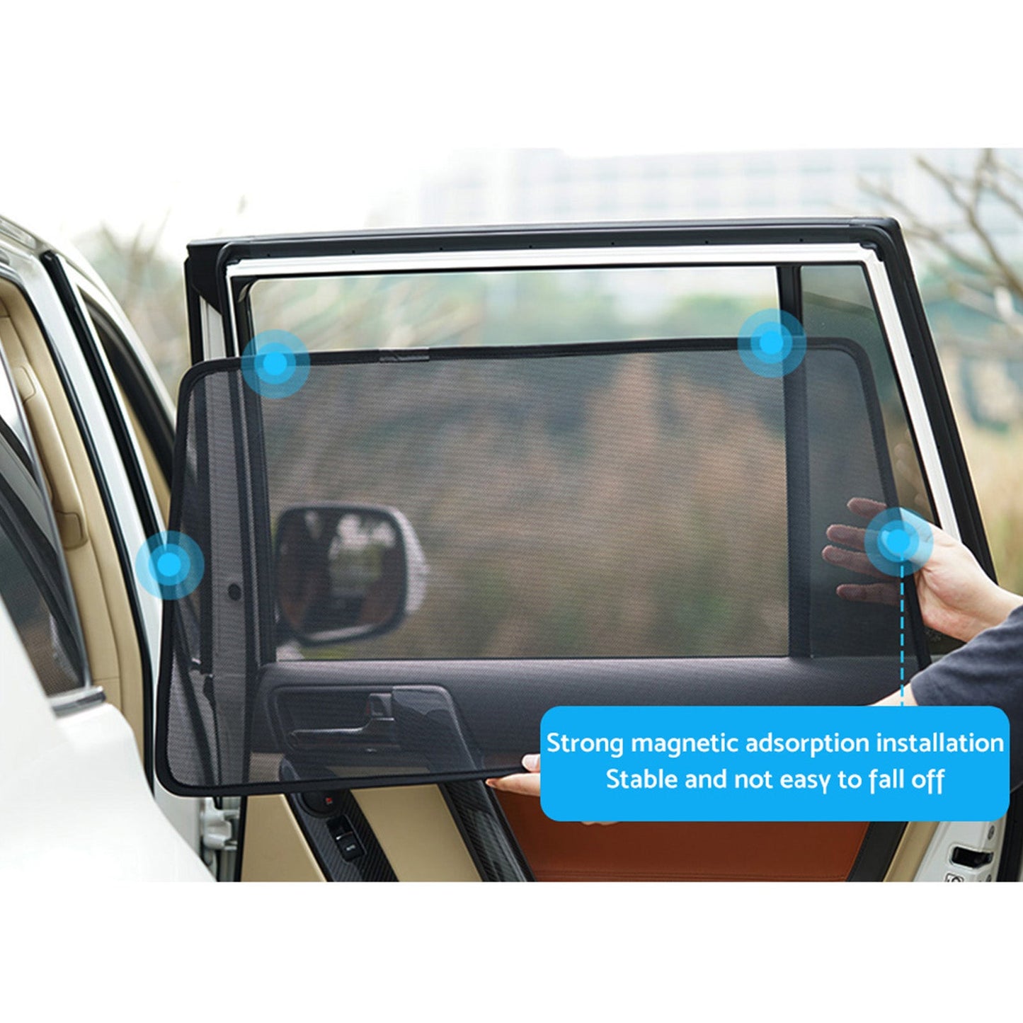 Window Shade Black Suitable For Toyota RAV4 2005-2012 UV Protection Window-4